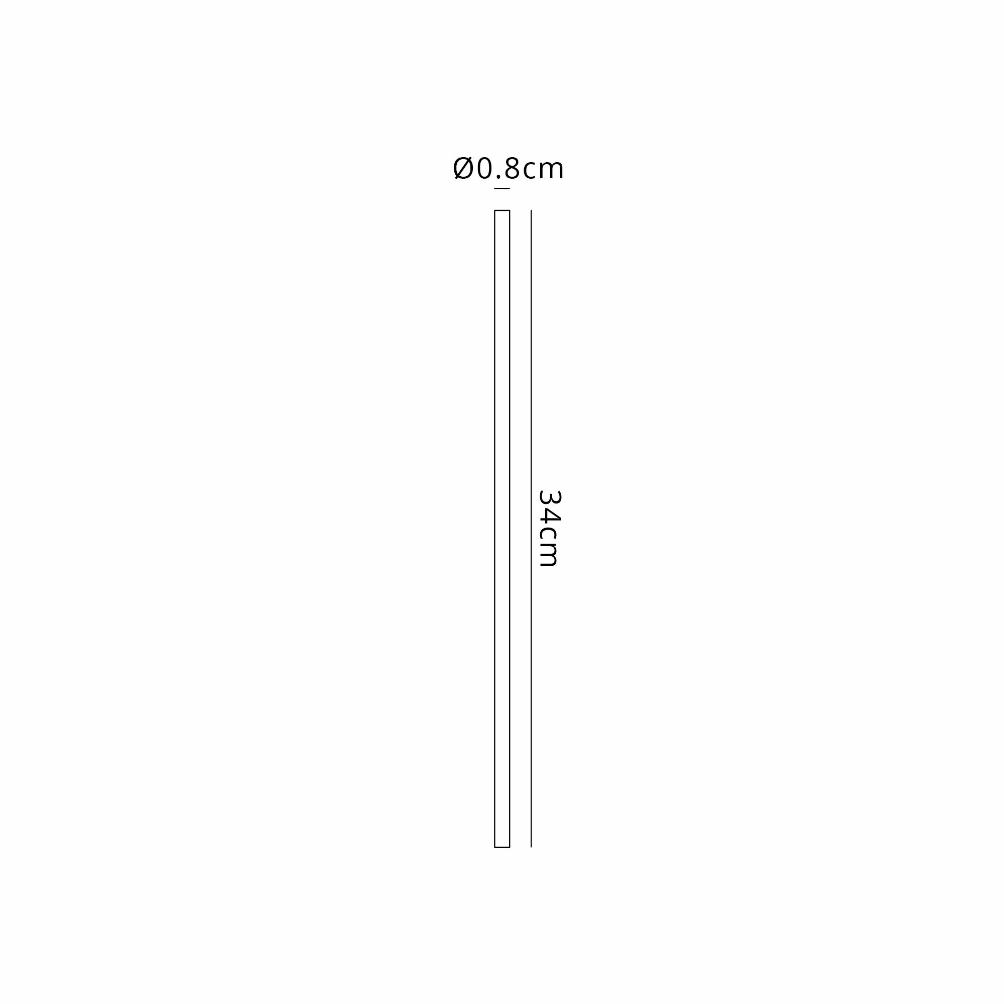 Fabula Wedgewood Replacement Clear Glass Rod - Small