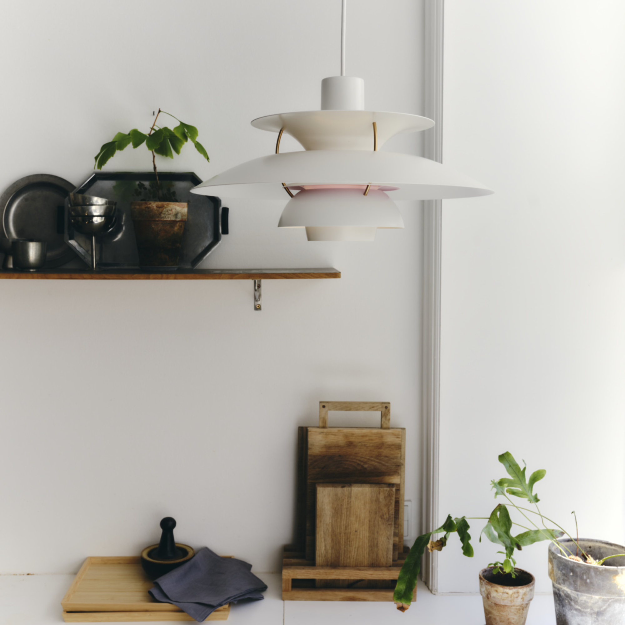 Louis Poulsen PH 5 Pendant Light - White Collection