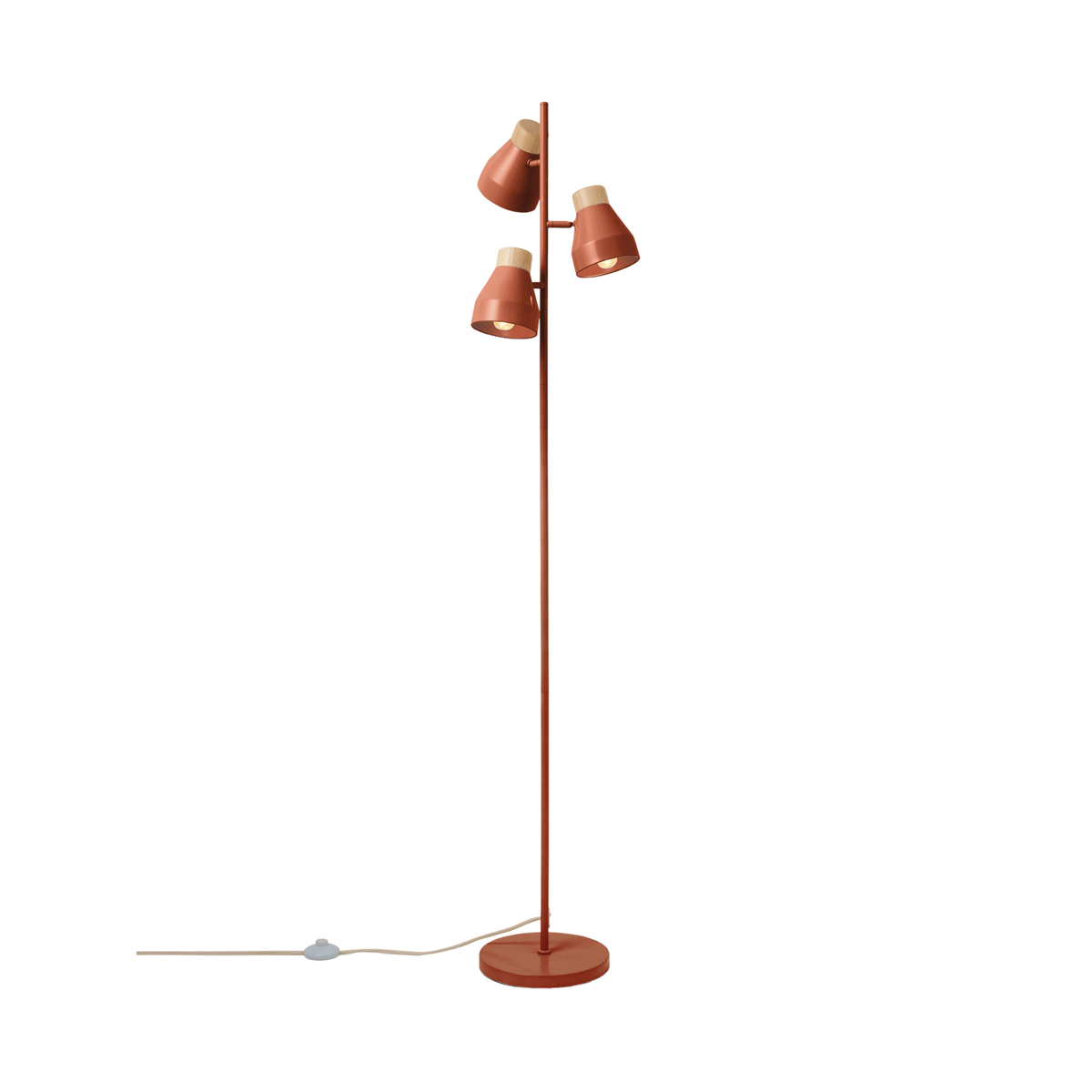MADE.COM Albert Floor Lamp - Terracotta Red