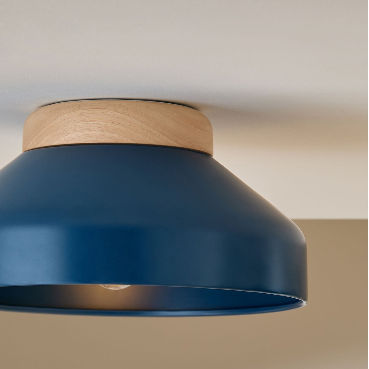 MADE.COM Albert Flush Ceiling Light - Navy
