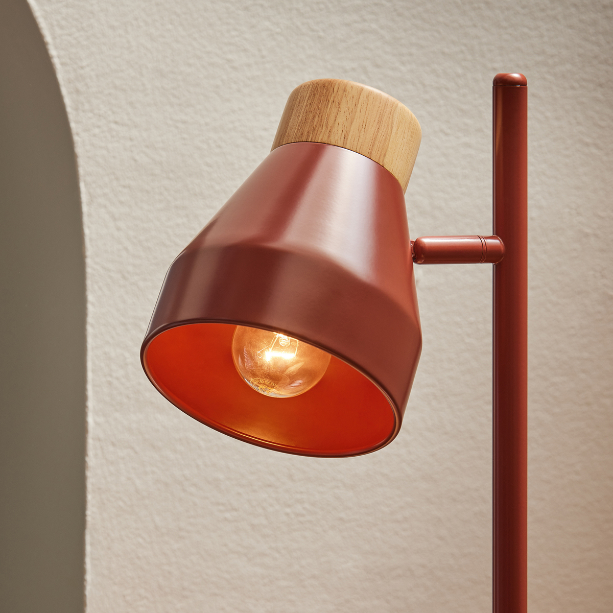 MADE.COM Albert Table Lamp - Red