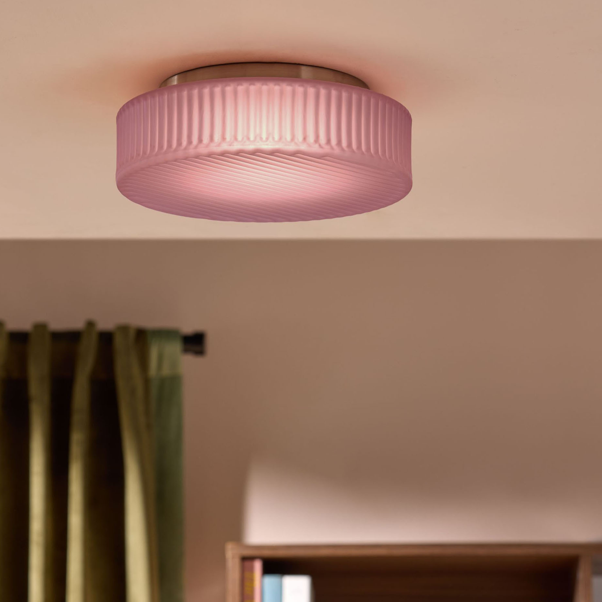 MADE.COM Alma Flush Ceiling Light - Pink