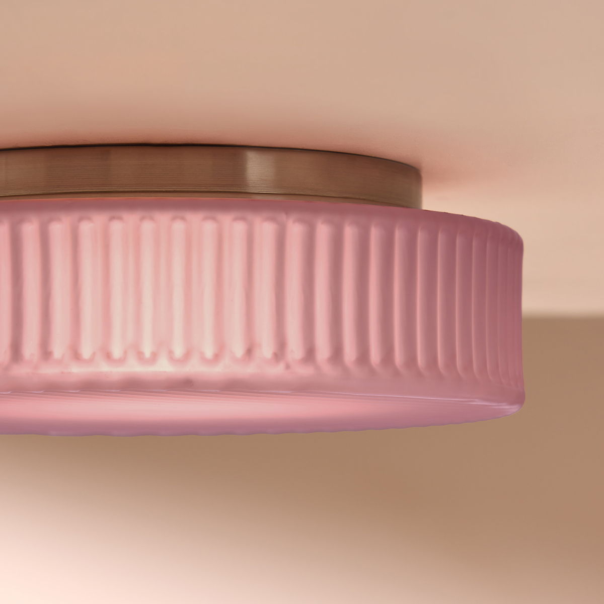 MADE.COM Alma Flush Ceiling Light - Pink