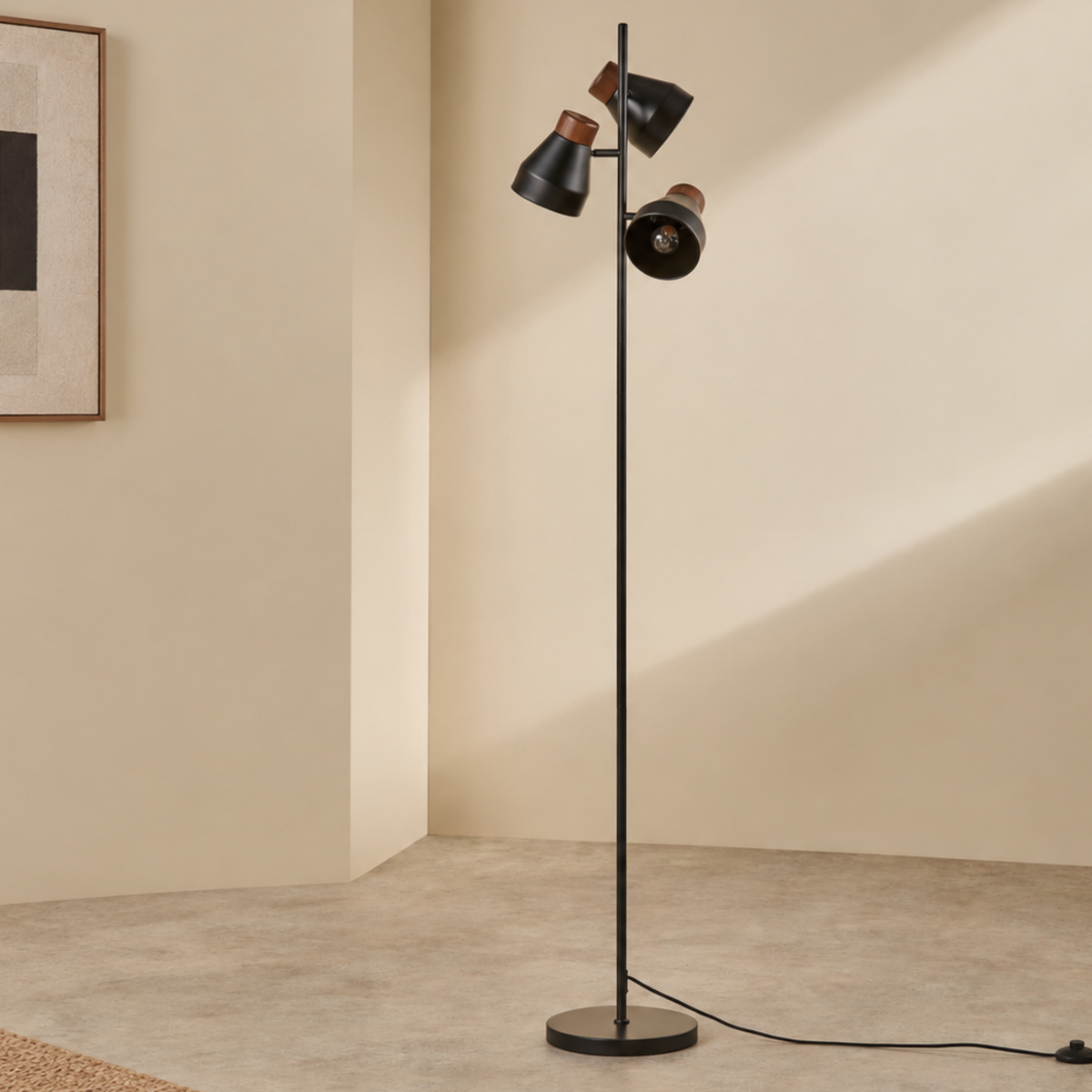 MADE.COM Albert Floor Lamp - Black