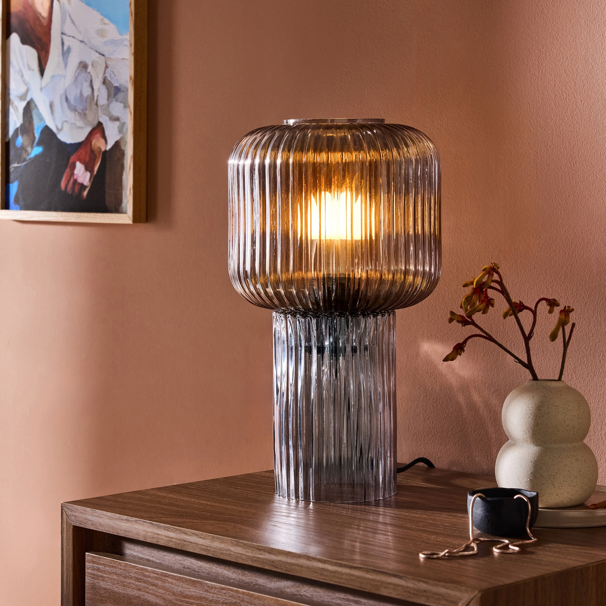 MADE.COM Briz Table Lamp - Grey