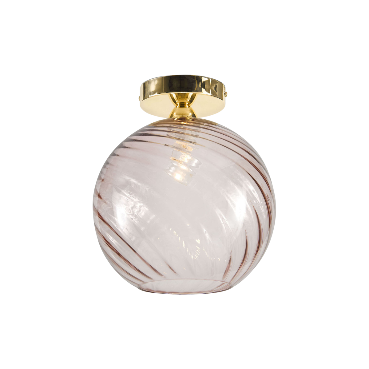 MADE.COM Ilaria Flush Ceiling Light - Pink