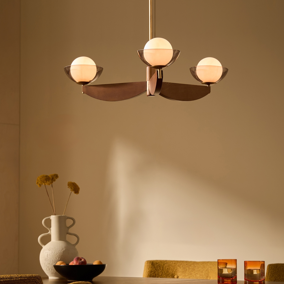 MADE.COM Layla Small Ceiling Light - Wood