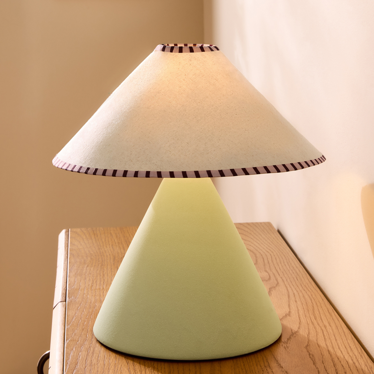 MADE.COM Marlowe Ceramic Table Lamp - Sage Green