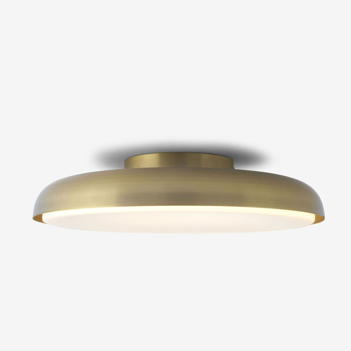 MADE.COM Nura Flush IP44 Bathroom Ceiling Light - Brass