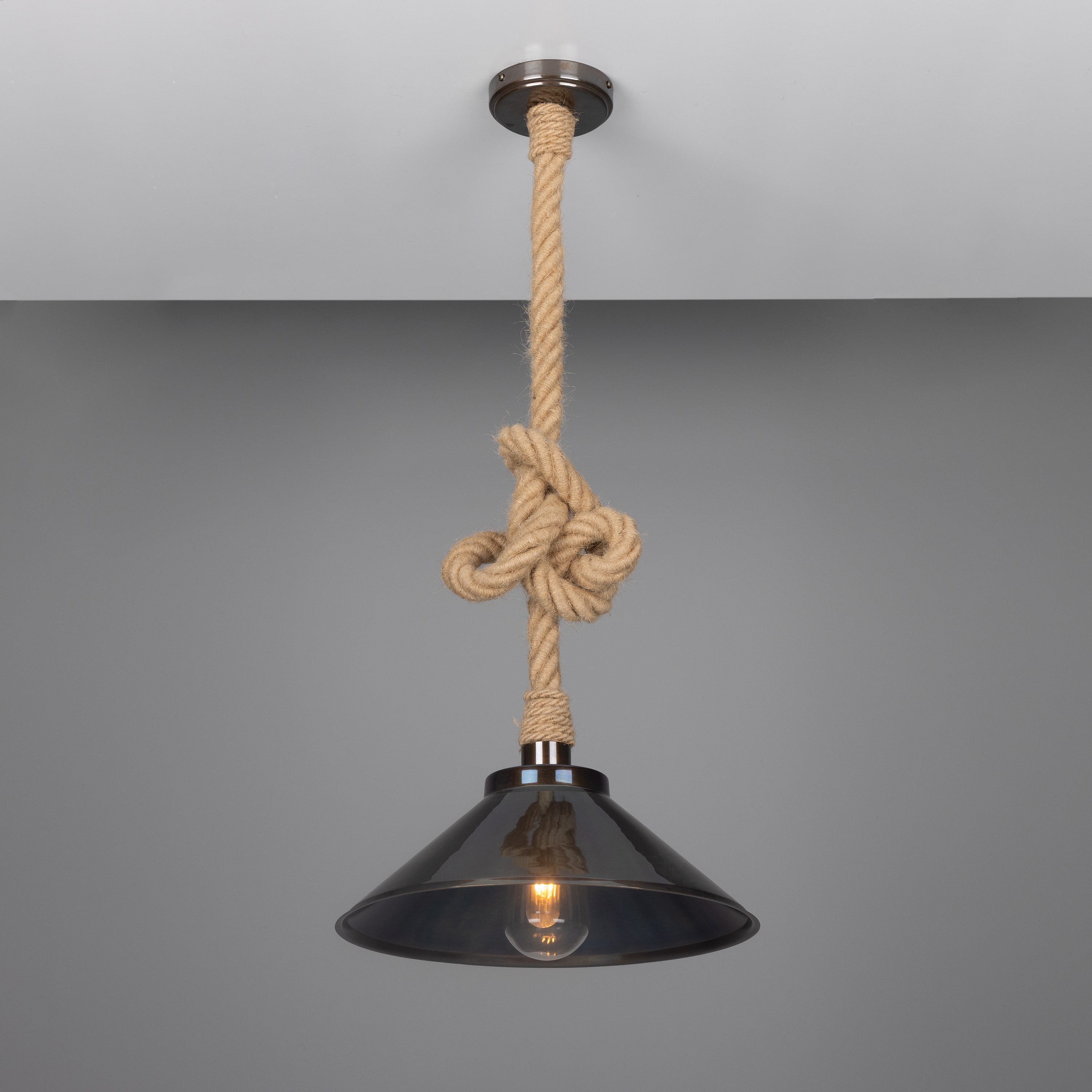 Mullan Naxos Rope Pendant with Finish Options