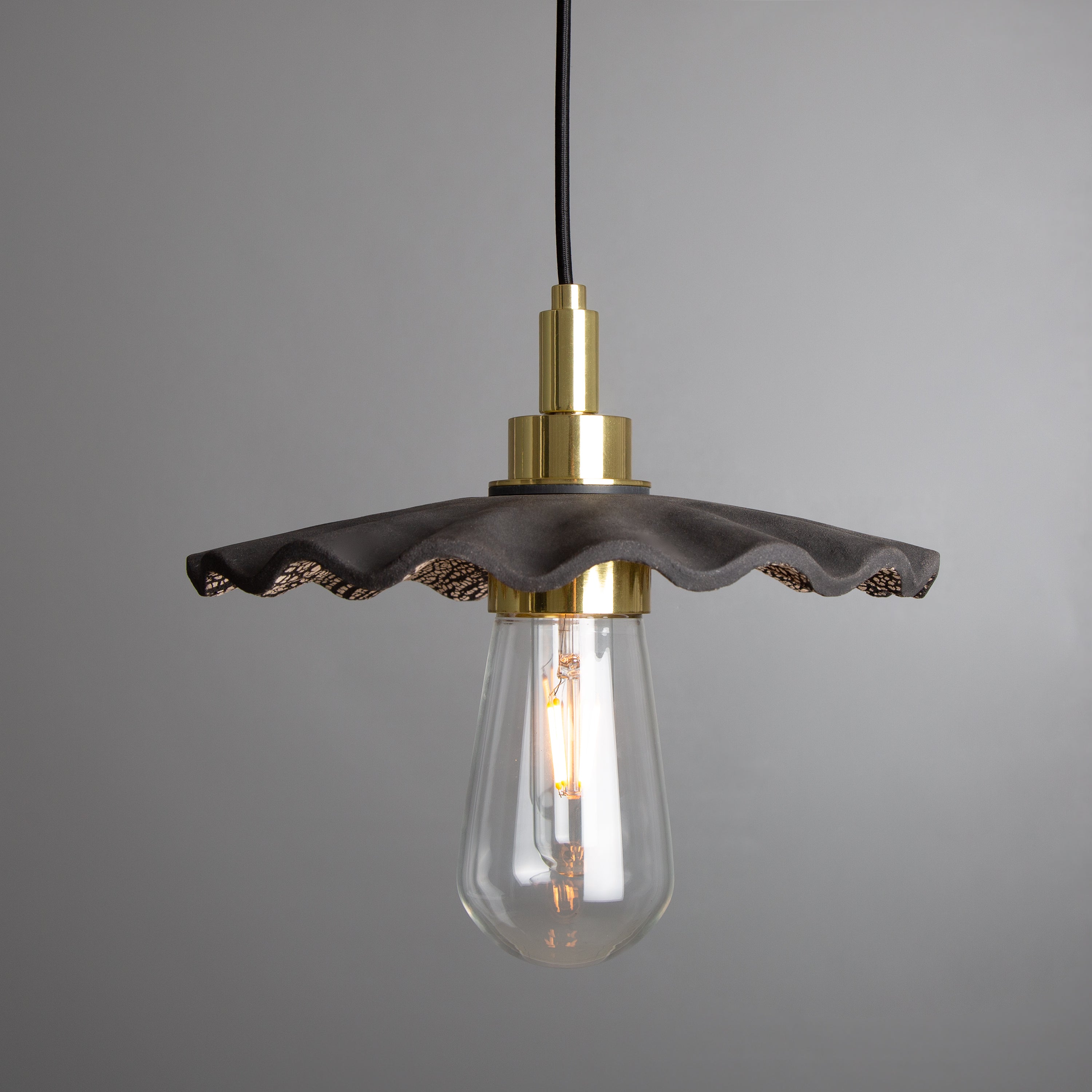 Mullan Kirhii Pendant - Black Clay with Finish Options