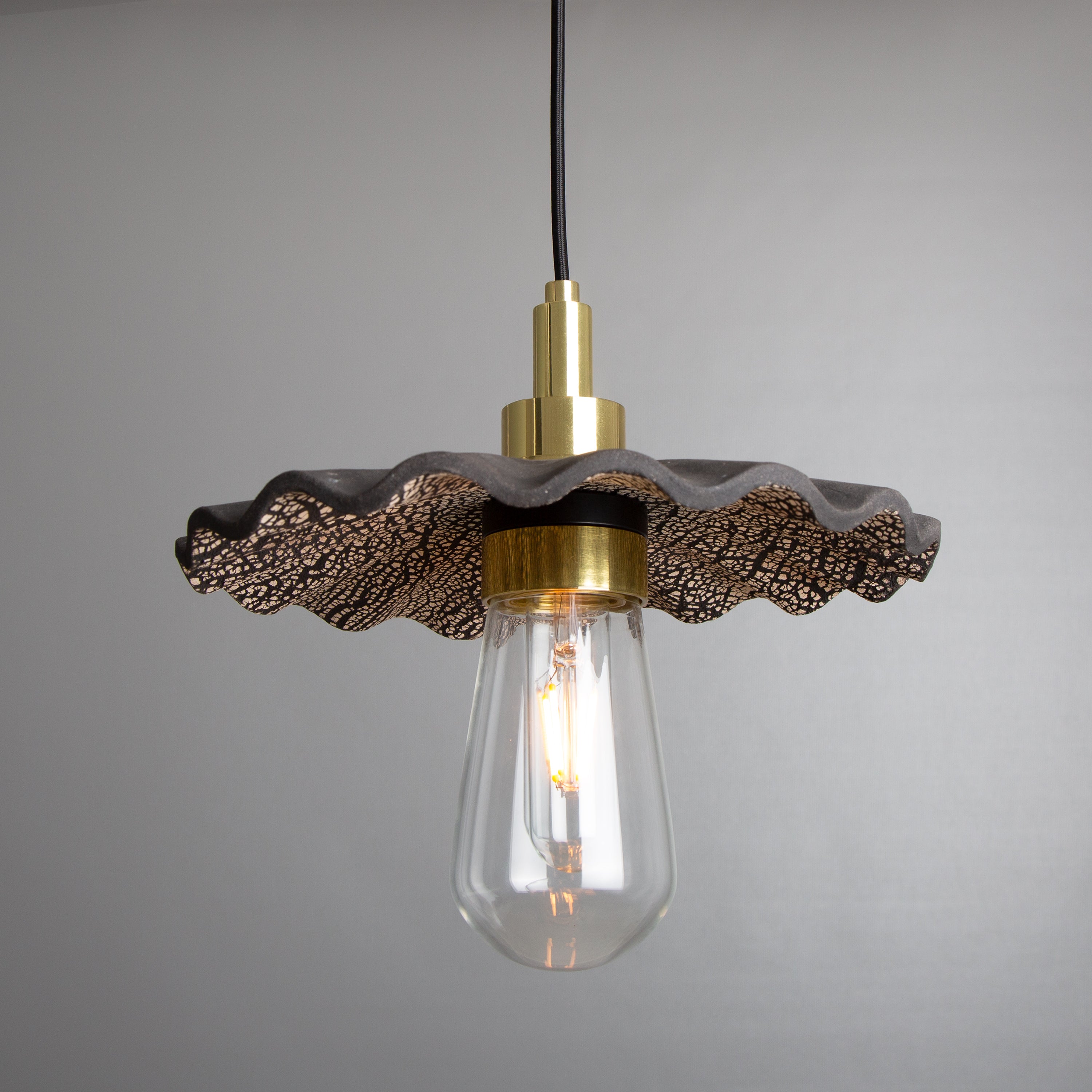 Mullan Kirhii Pendant - Black Clay with Finish Options