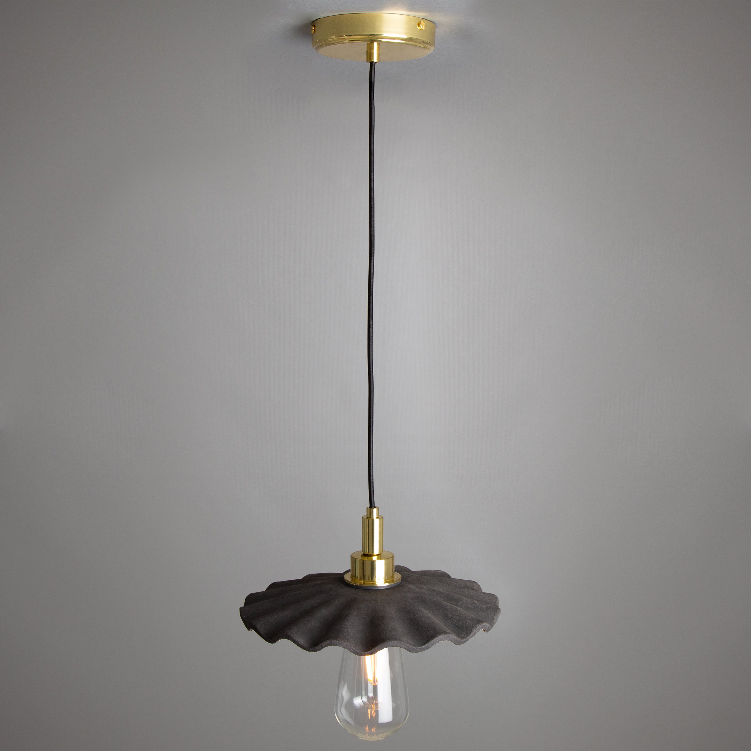Mullan Kirhii Pendant - Black Clay with Finish Options