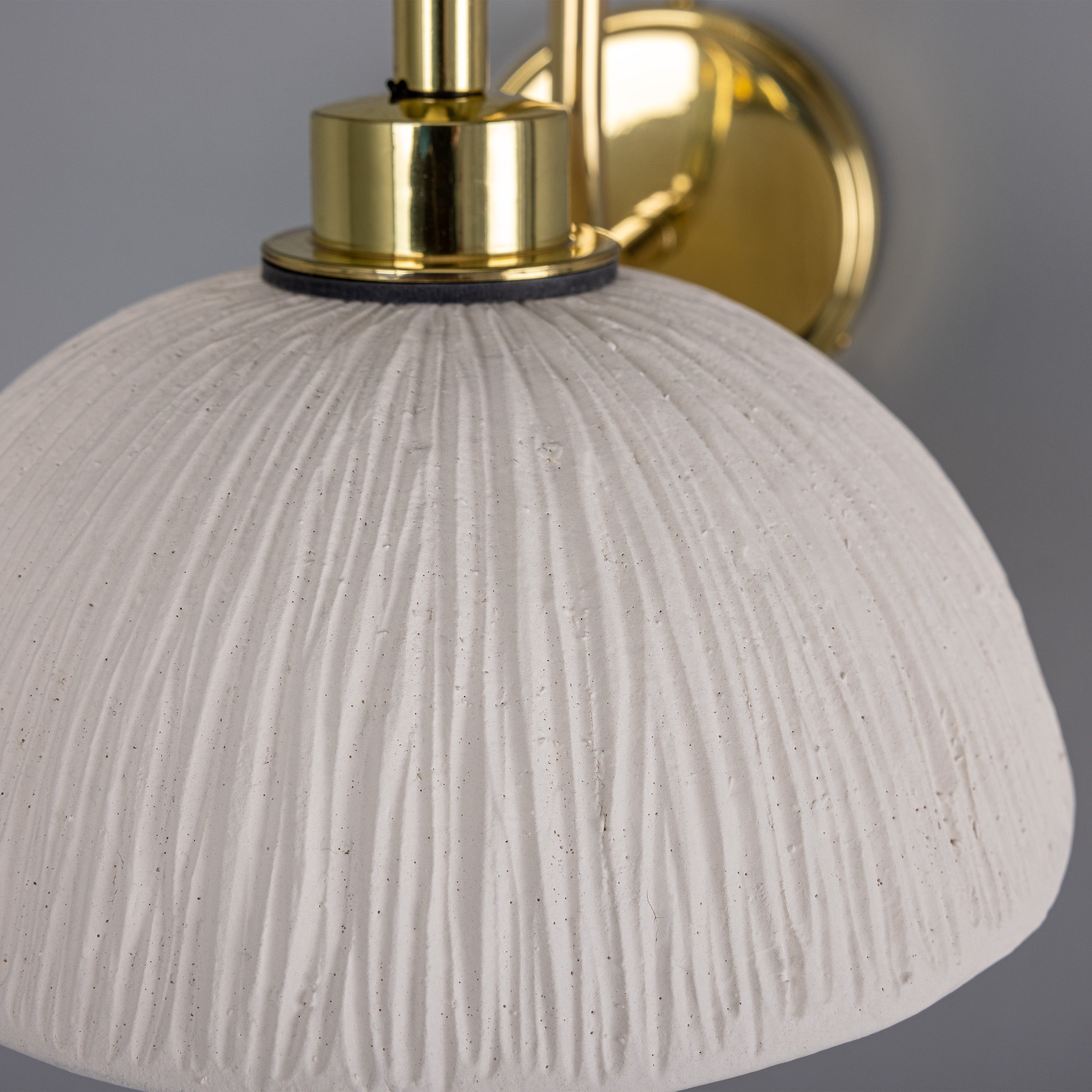 Mullan Kauri IP44 Wall Light - White Striped with Finish Options
