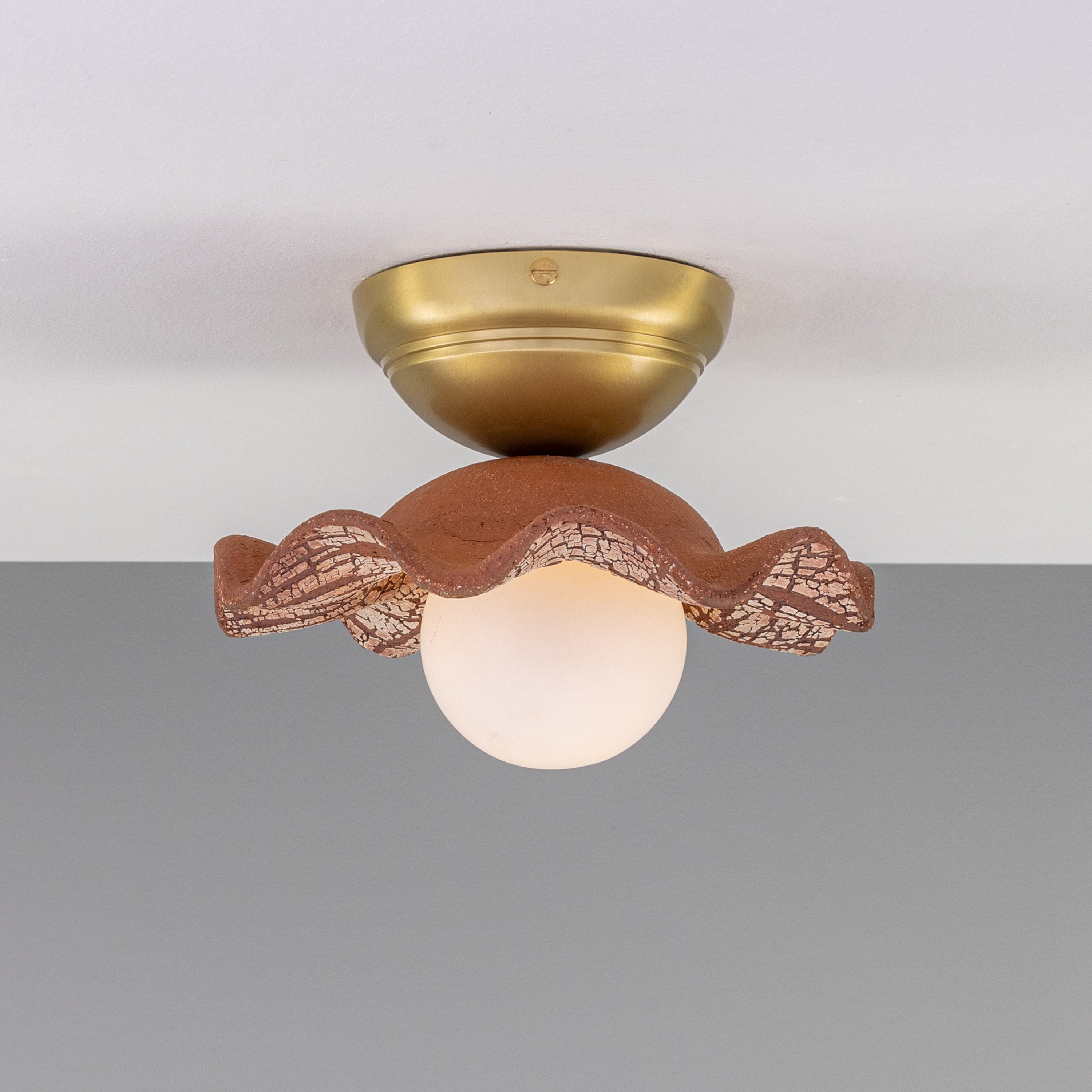 Mullan Rivale Ceiling Light - Red Iron with Finish Options