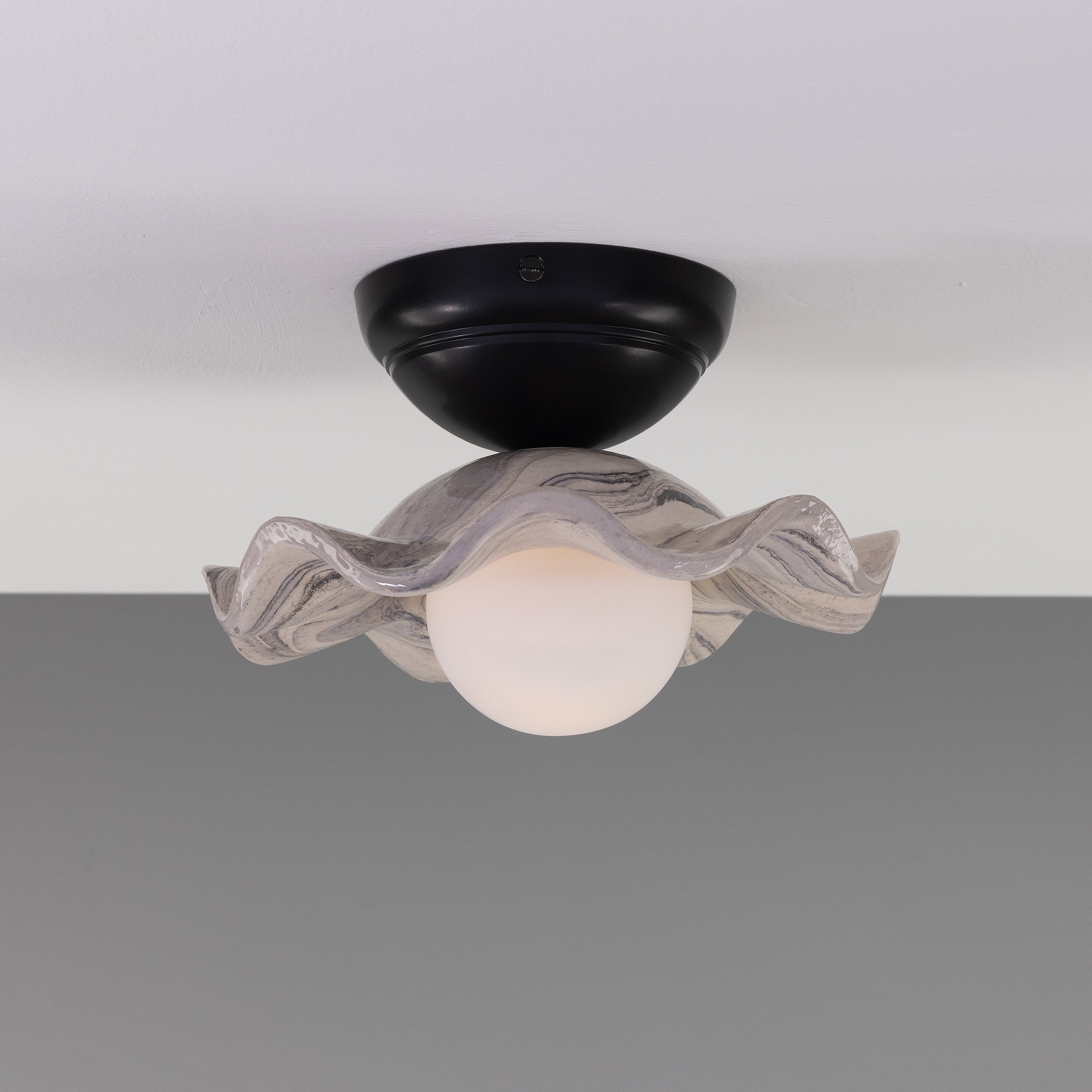 Mullan Rivale Ceiling Light - Marbled with Finish Options