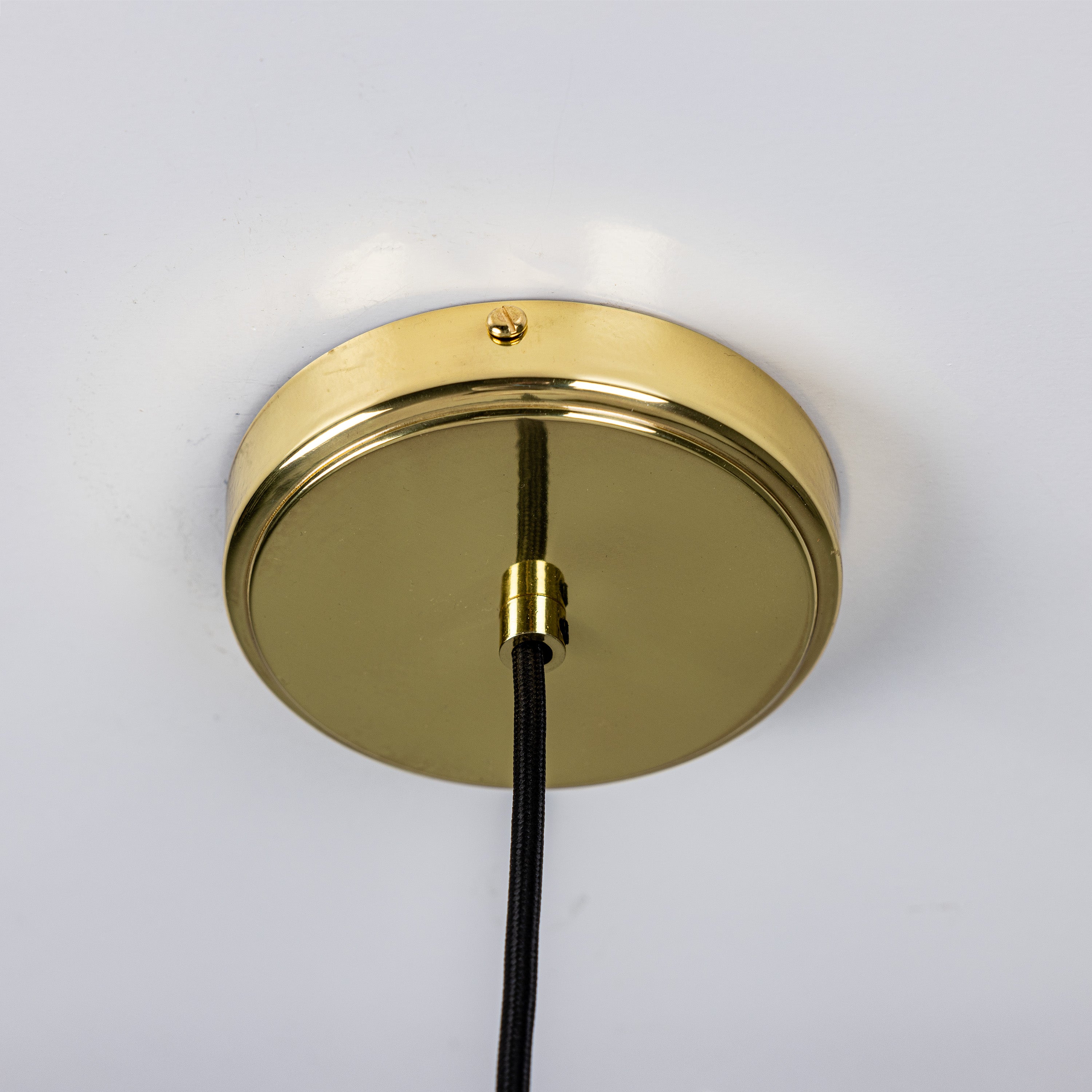 Mullan Rivale Pendant - Matte White Striped with Finish Options