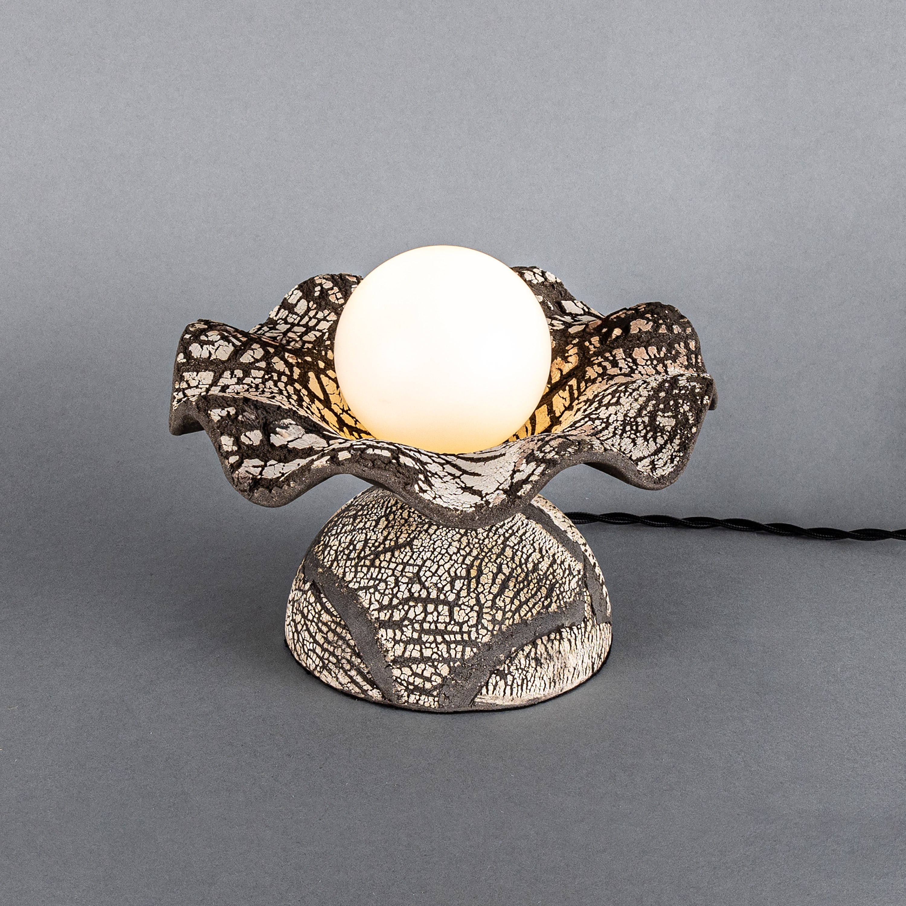 Mullan Rivale Table Lamp - Black Clay with Finish Options