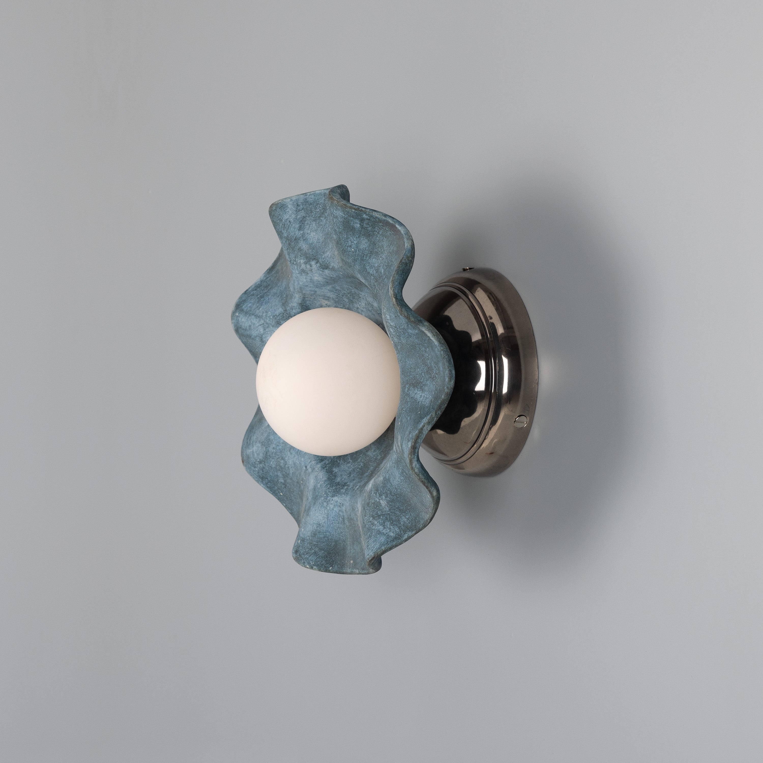 Mullan Rivale Wall Light - Blue Earth with Finish Options