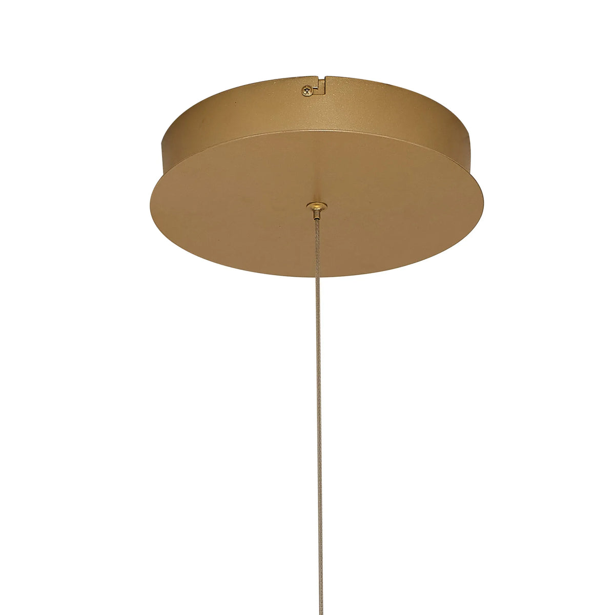 Fabula Bluebell Triac Dimmable Looped Spiral Pendant Light – 55 cm – Champagne Gold
