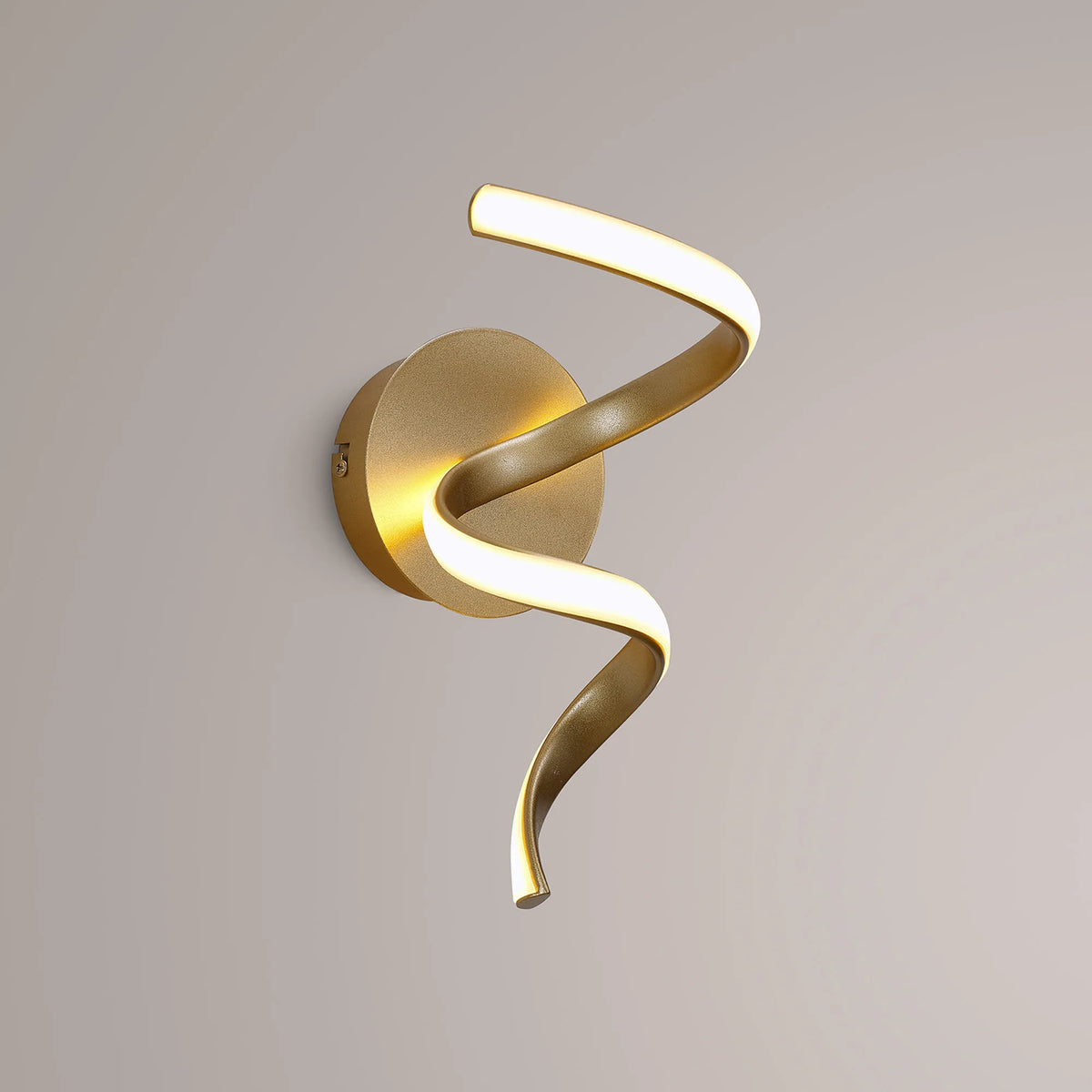Fabula Bluebell Spiral Wall Light – 18 cm – Champagne Gold