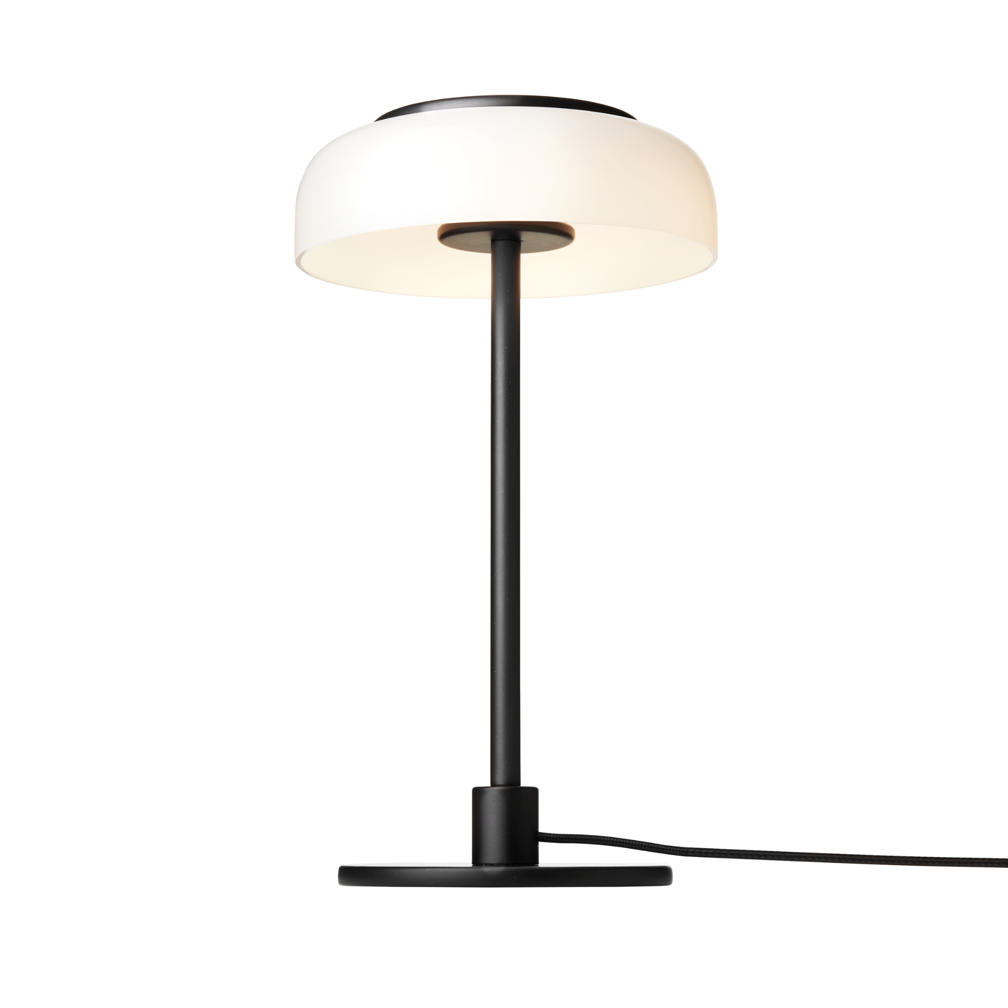 Nuura Blossi Small Table Lamp - Black & Opal Glass