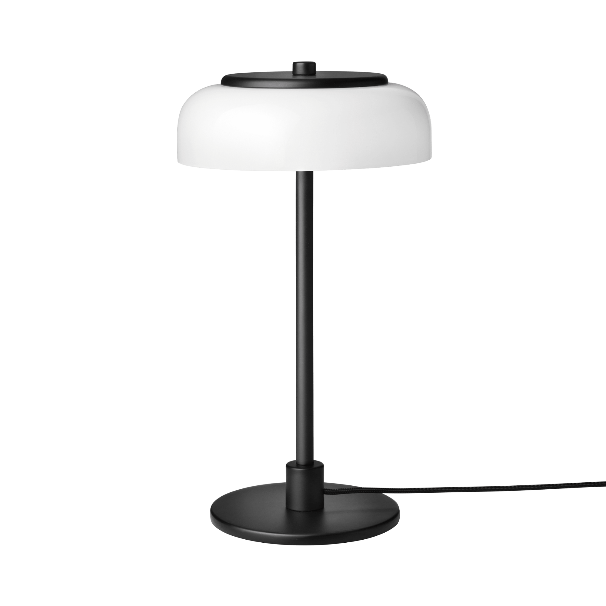 Nuura Blossi Small Table Lamp - Black & Opal Glass