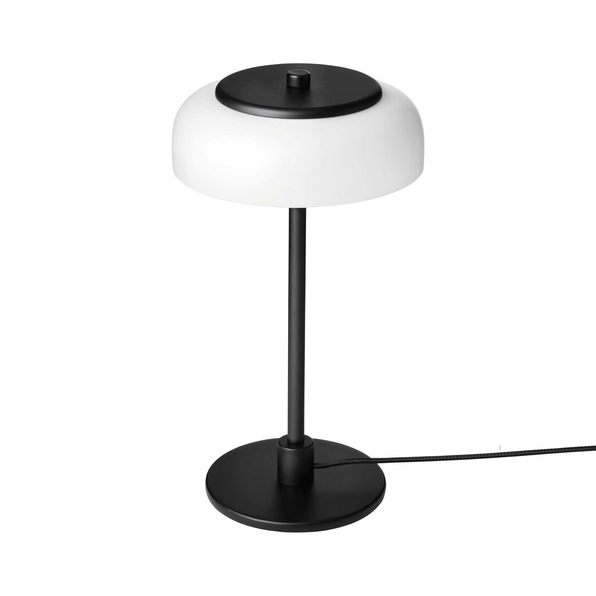 Nuura Blossi Small Table Lamp - Black & Opal Glass