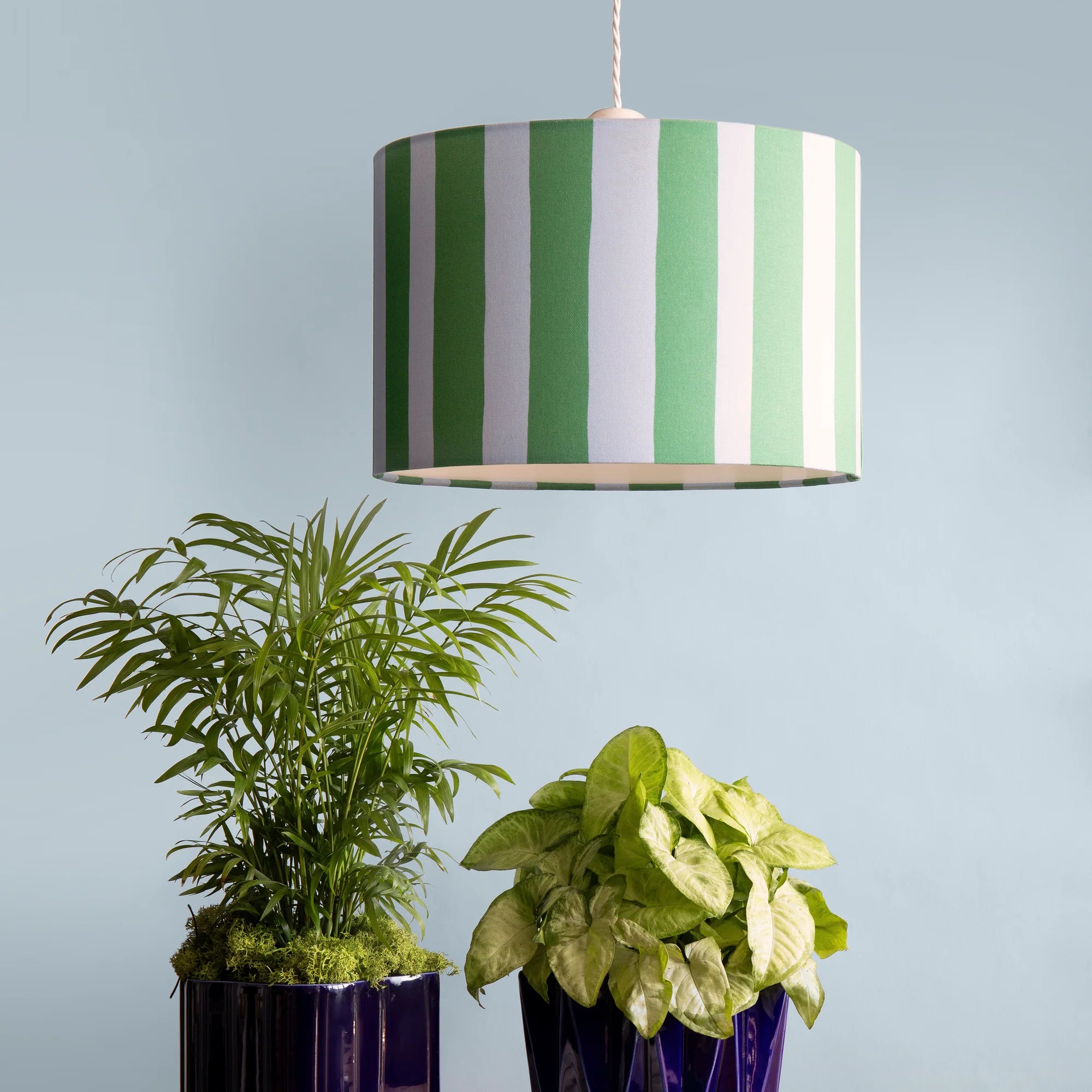 houseof. Small Stripe Print Shade - Blue & Green