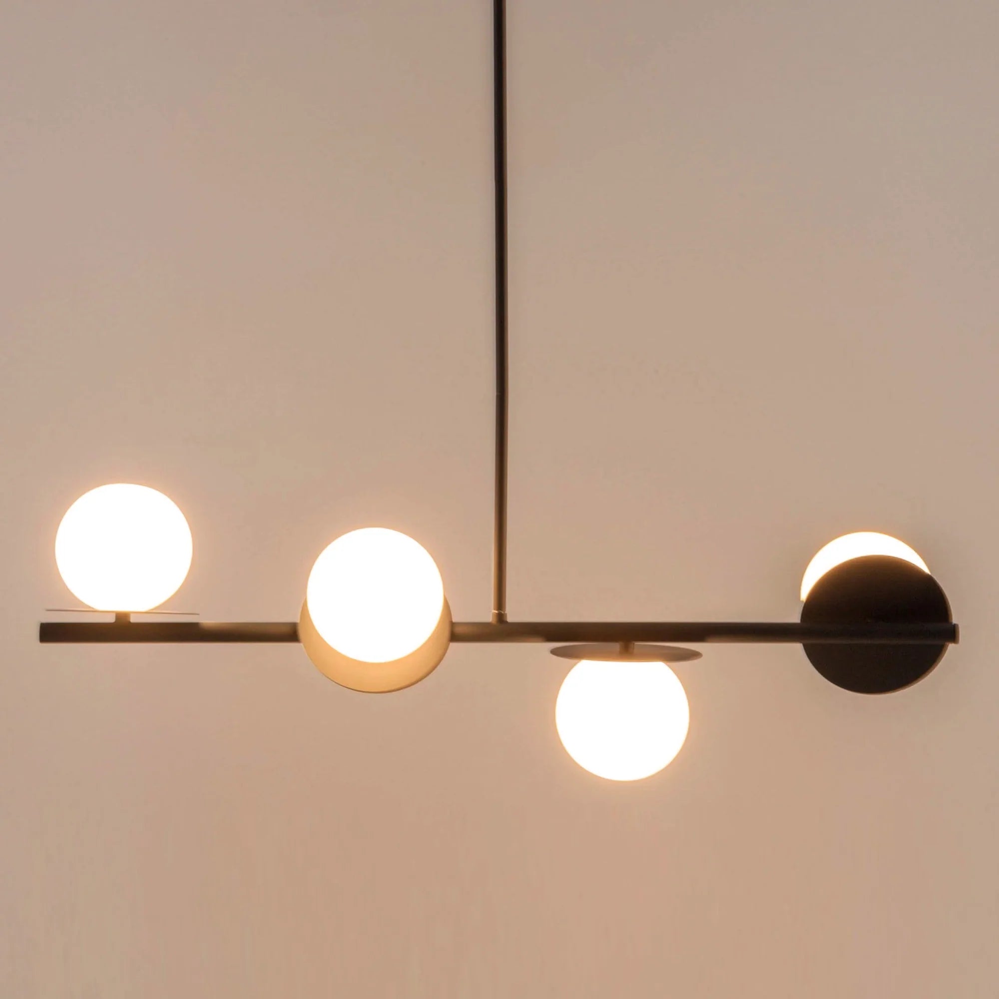 houseof. Opal Disk Ceiling Light IP44 - Charcoal