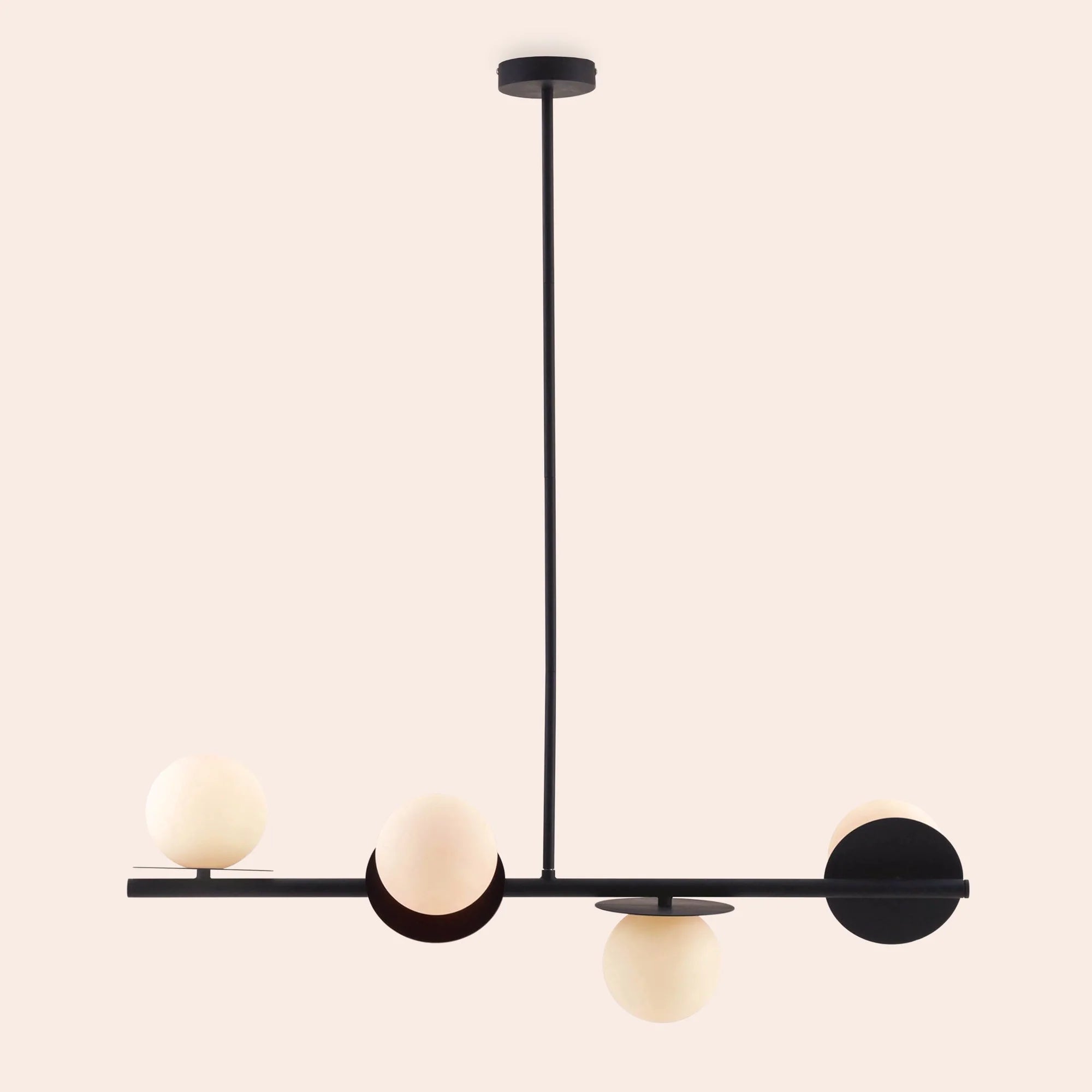 houseof. Opal Disk Ceiling Light IP44 - Charcoal