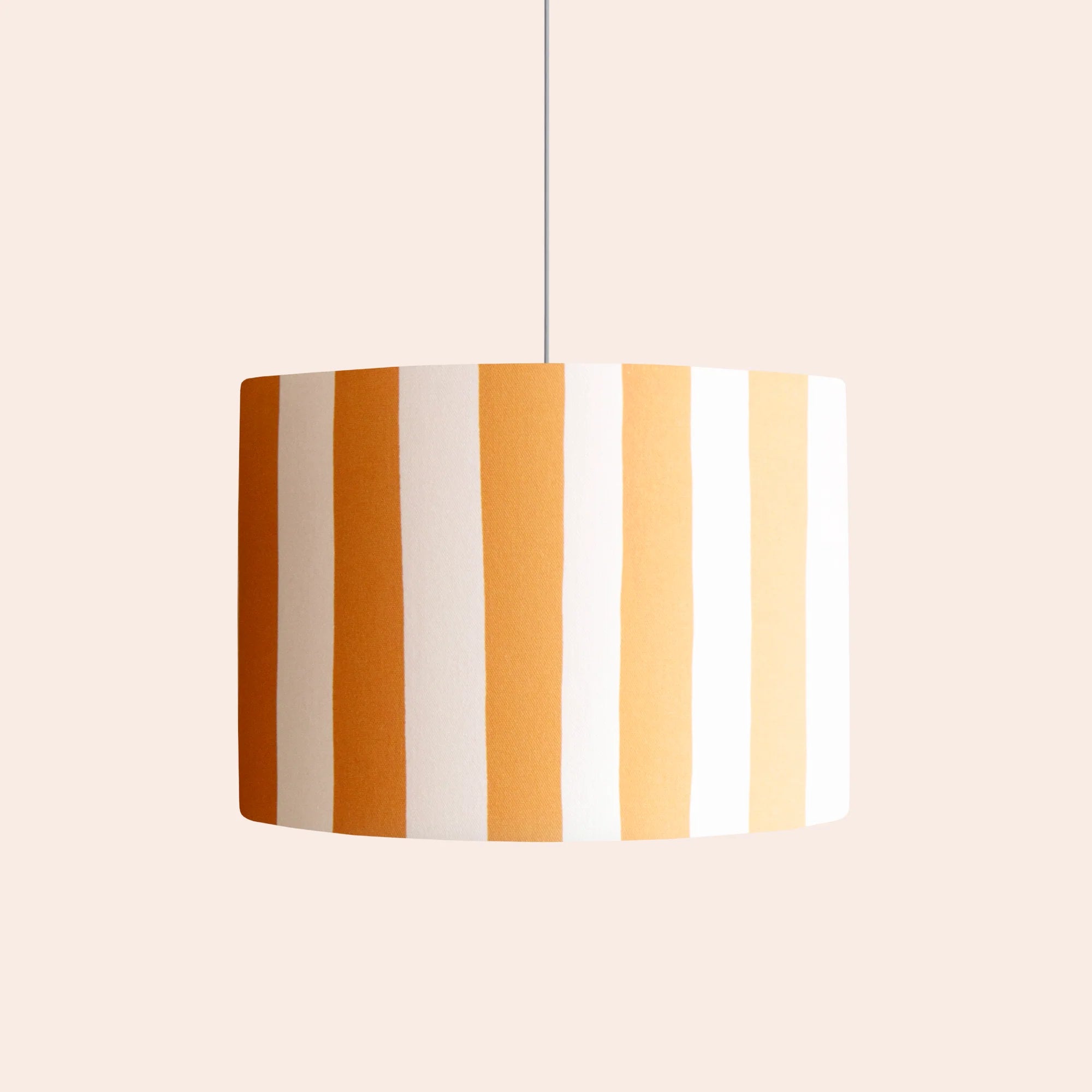 houseof. Small Stripe Print Shade - Peel Orange & White