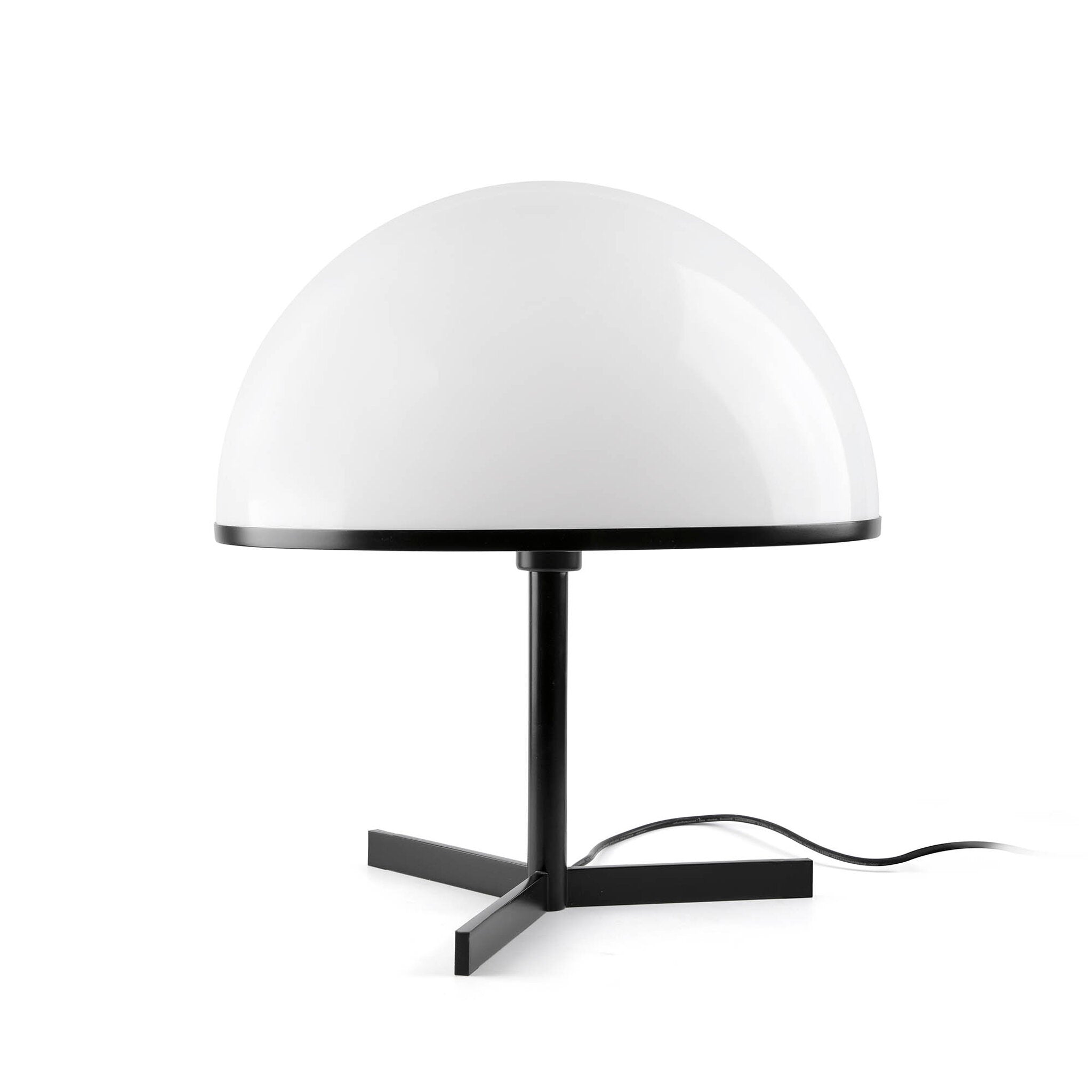 Faro DOME Medium Table Lamp - Satin Black & Gloss White