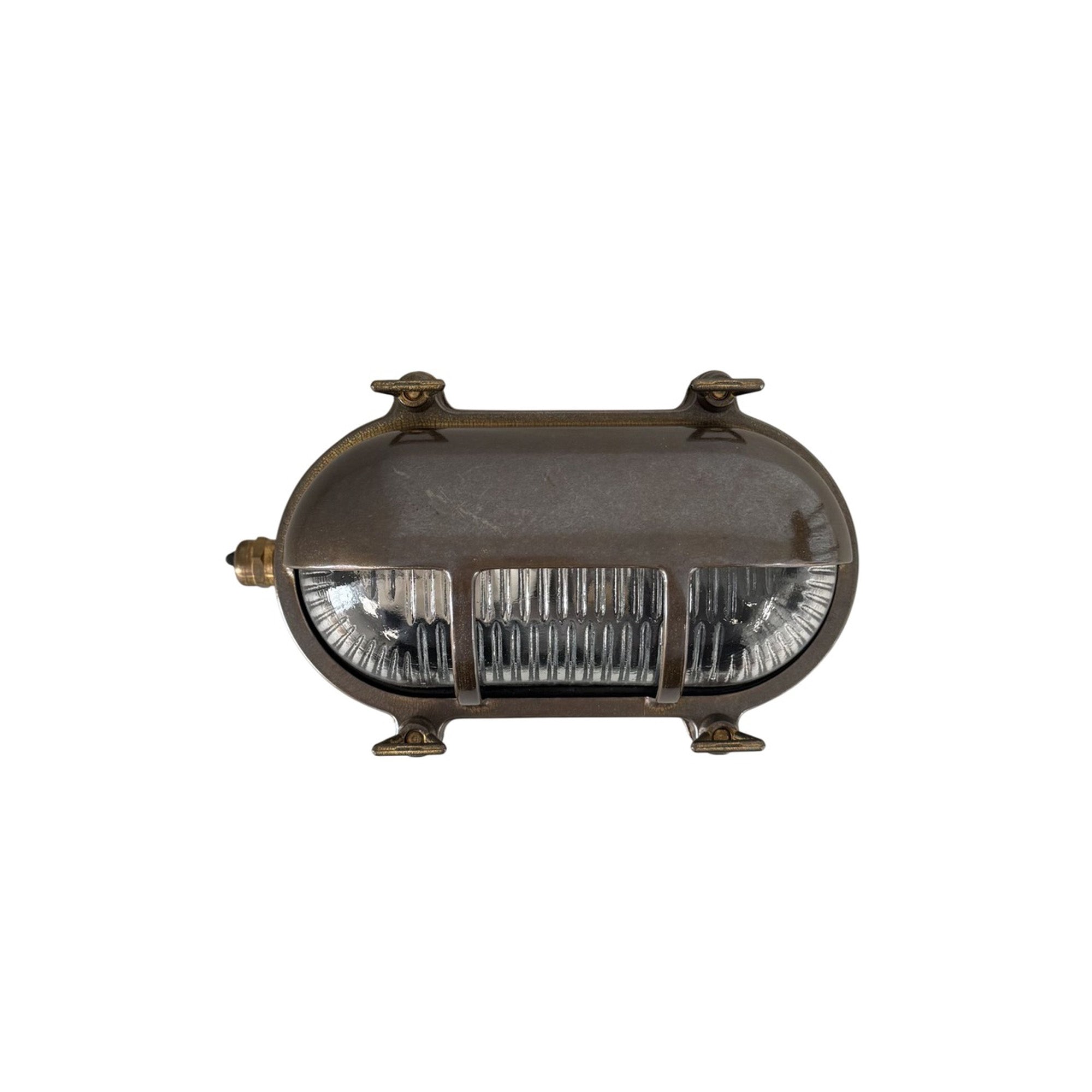 Navigator Palaemon Bulkhead Wall Light - Antique Brass