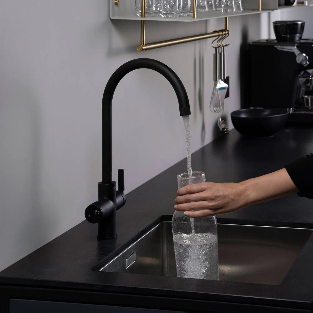 Buster + Punch UK Kitchen Tap Pull-Out Mixer - Cross Knurl