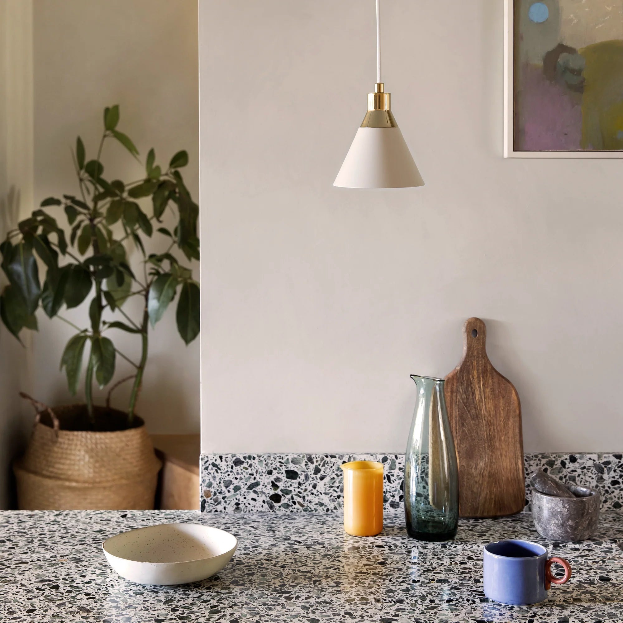 houseof. Cone Ceiling Pendant Light - Sand