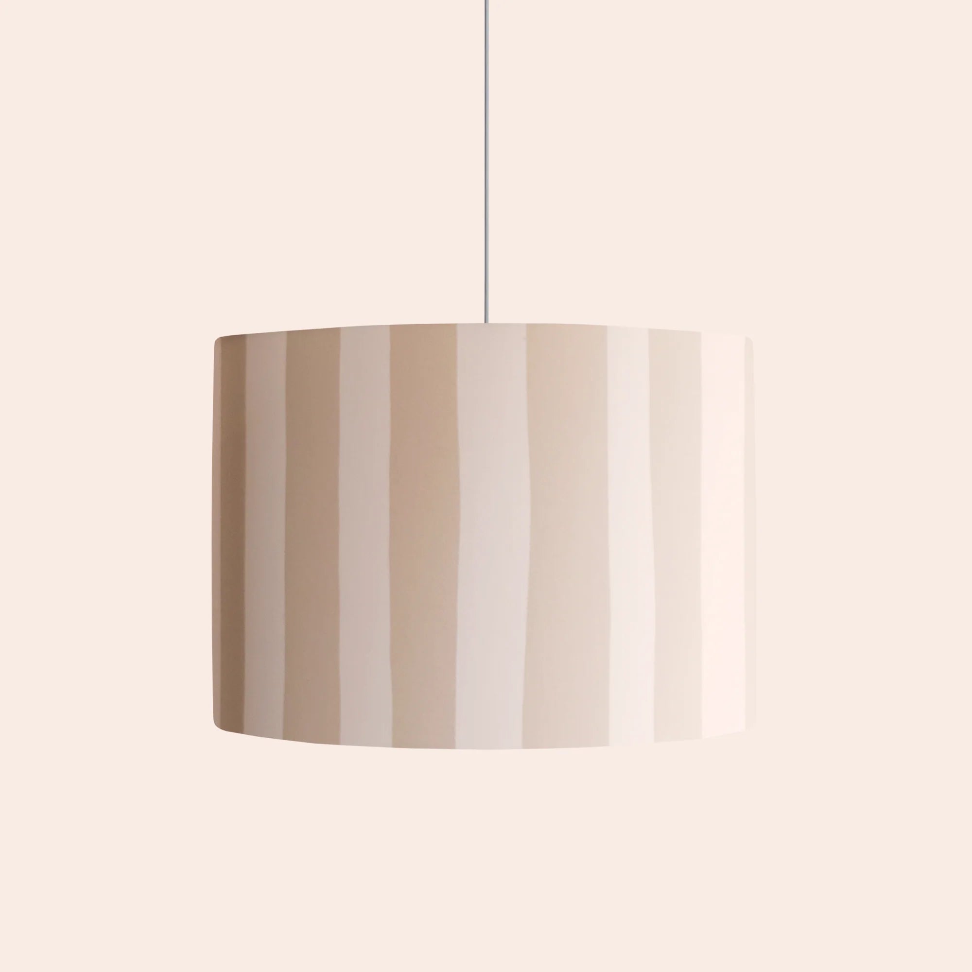 houseof. Small Stripe Print Shade - Sand & Marshmallow
