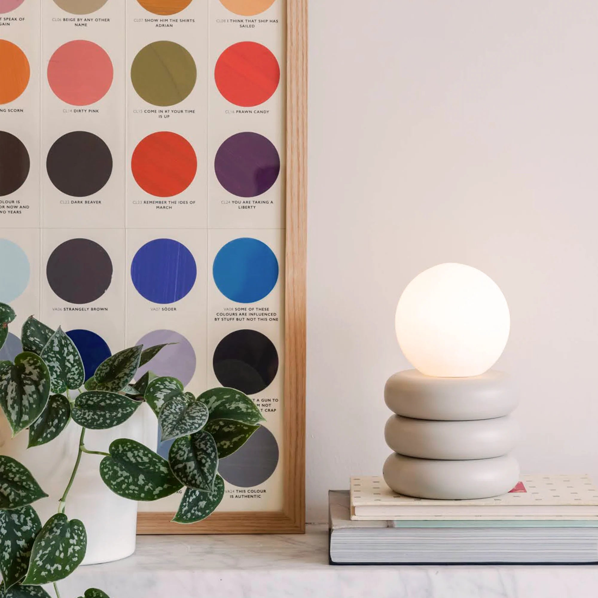 houseof. Tube 'Glow Worm' Rechargeable Table Lamp - Sand