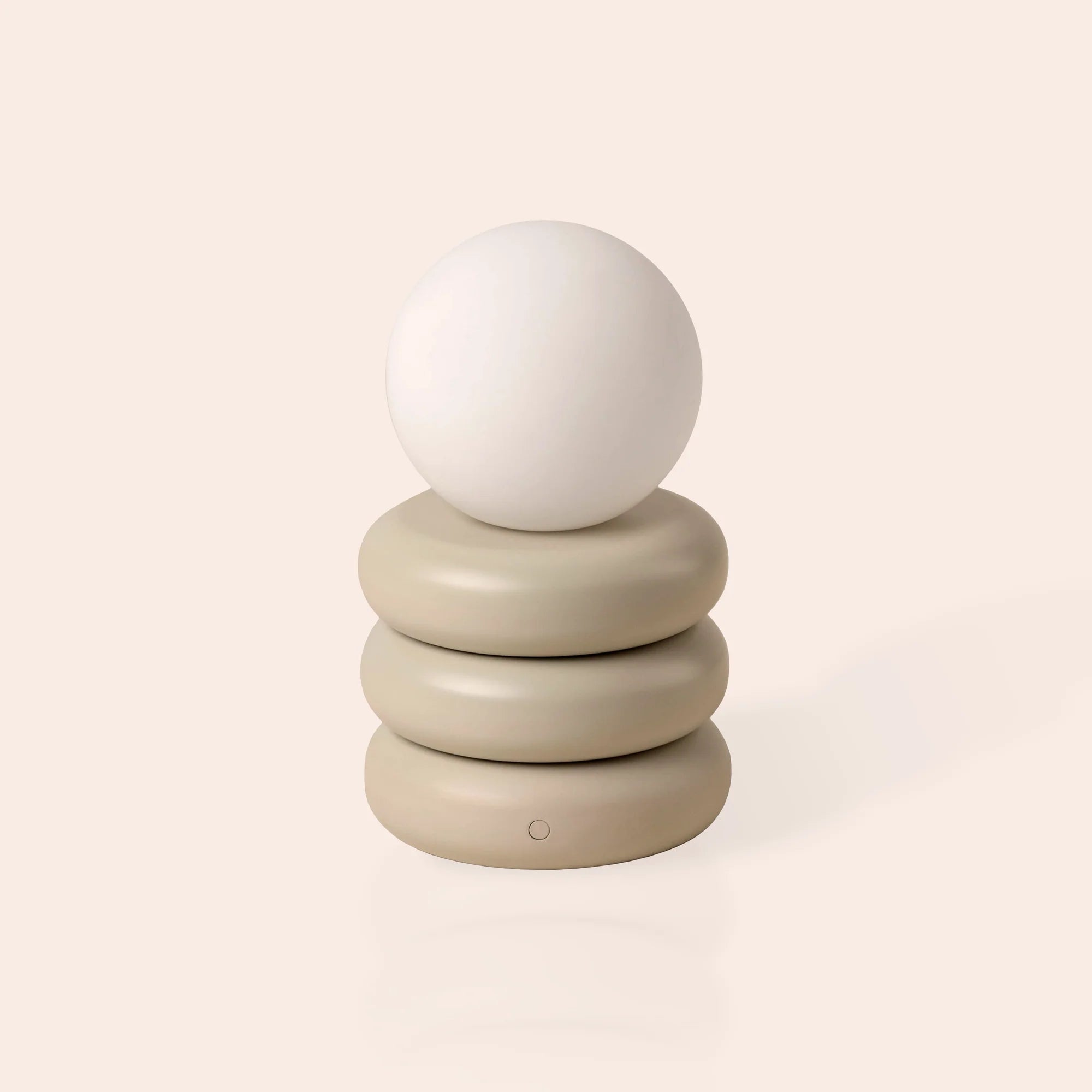 houseof. Tube 'Glow Worm' Rechargeable Table Lamp - Sand