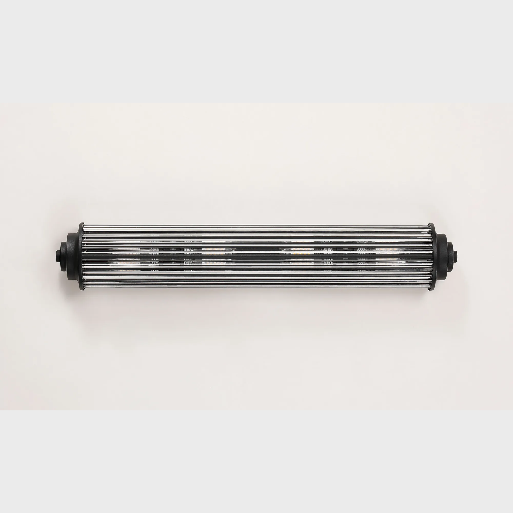 Fabula Wedgewood Large 4 Light Glass Rod Wall Light G9 IP44 - Satin Black