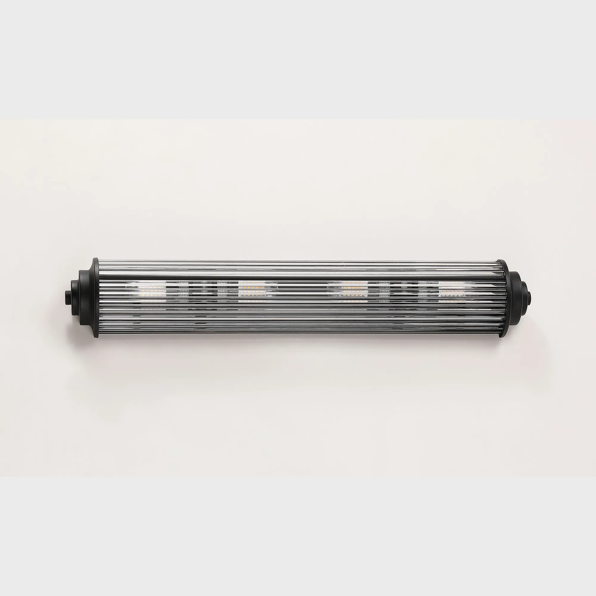 Fabula Wedgewood Large 4 Light Glass Rod Wall Light G9 IP44 - Satin Black