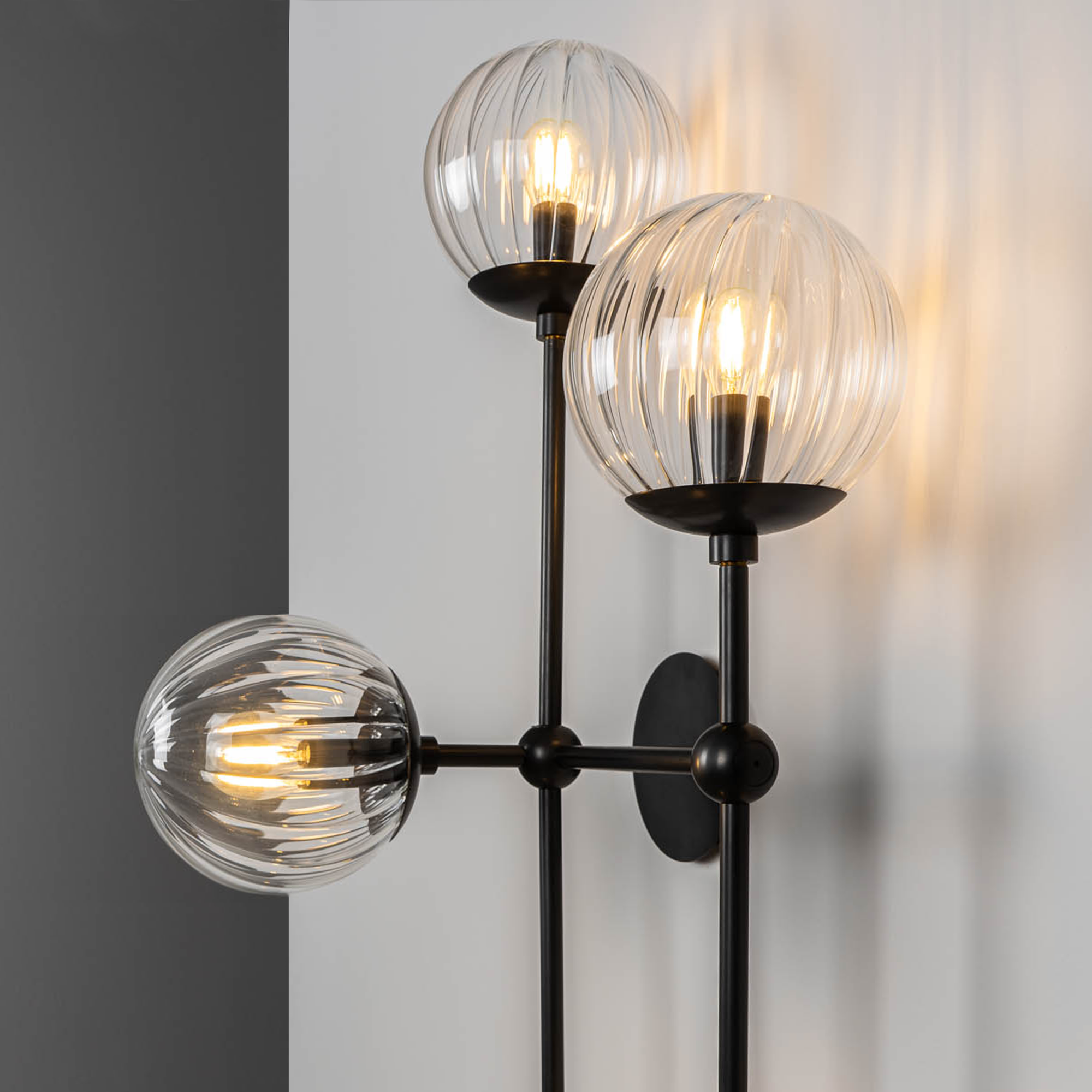 Schwung Armstrong 6 L 6 Light Flush/Wall Sconce Light - Dries Ribbon Glass