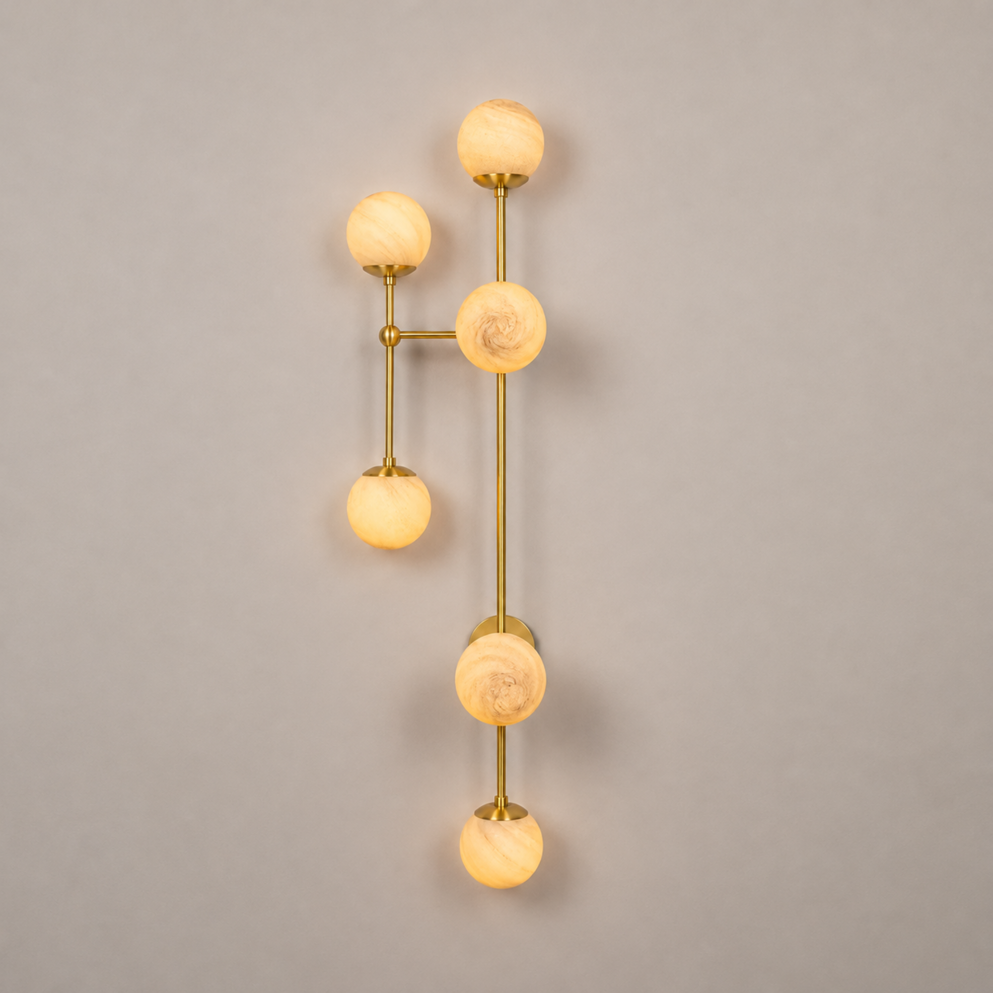 Schwung Armstrong 6 L 6 Light Flush/Wall Sconce Light - Marble Glass