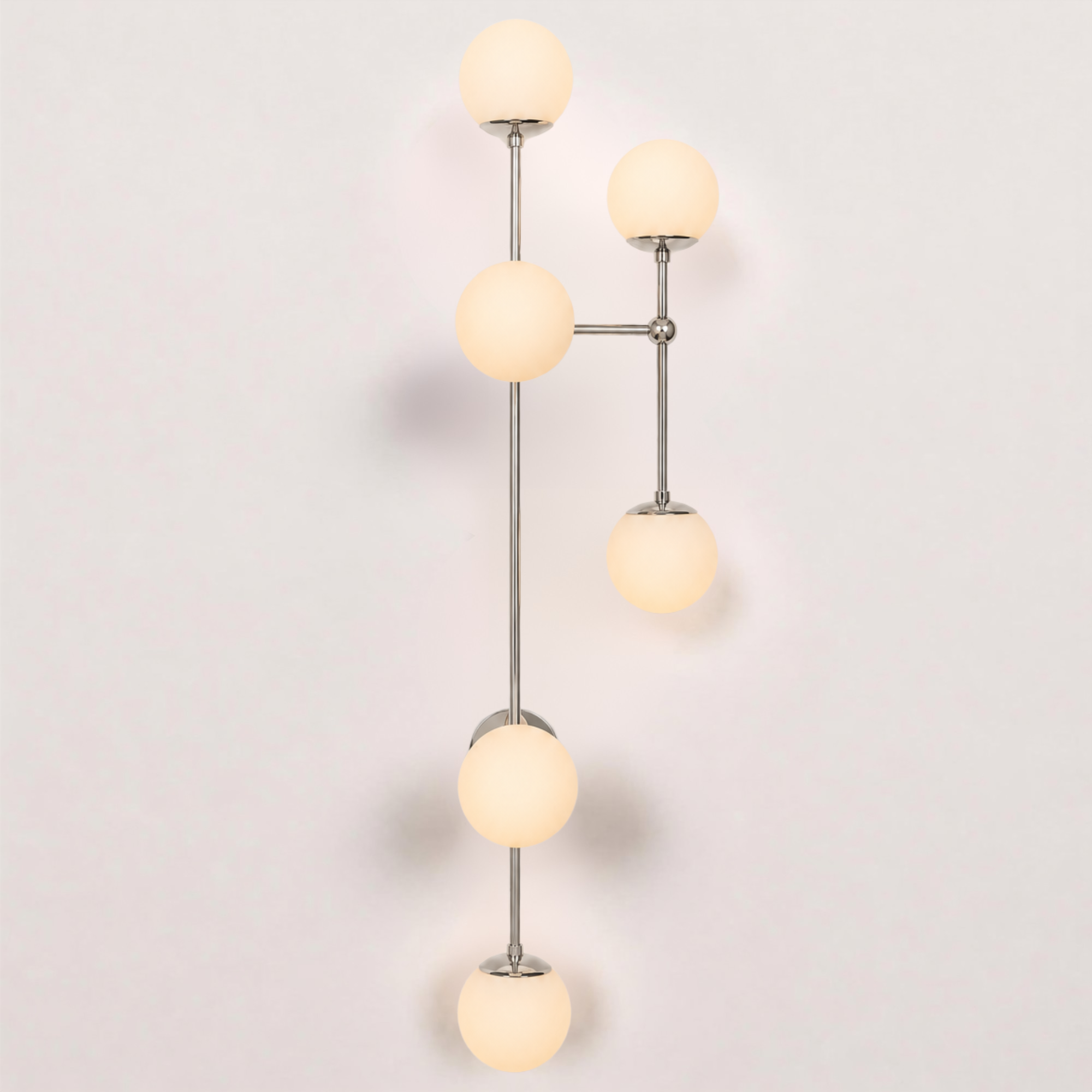 Schwung Armstrong 6 R 6 Light Flush/Wall Sconce Light - Opal Mat Glass