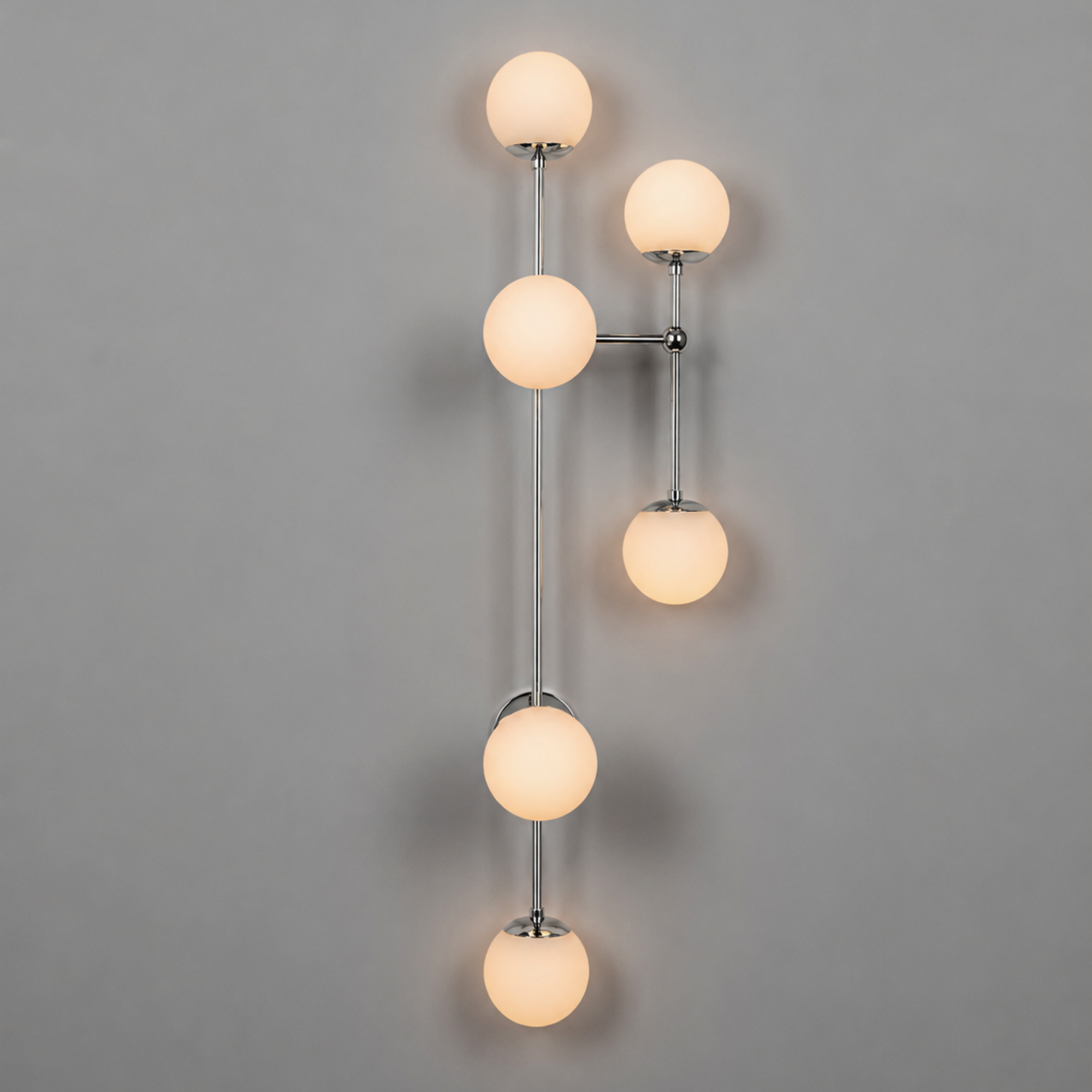 Schwung Armstrong 6 R 6 Light Flush/Wall Sconce Light - Opal Mat Glass