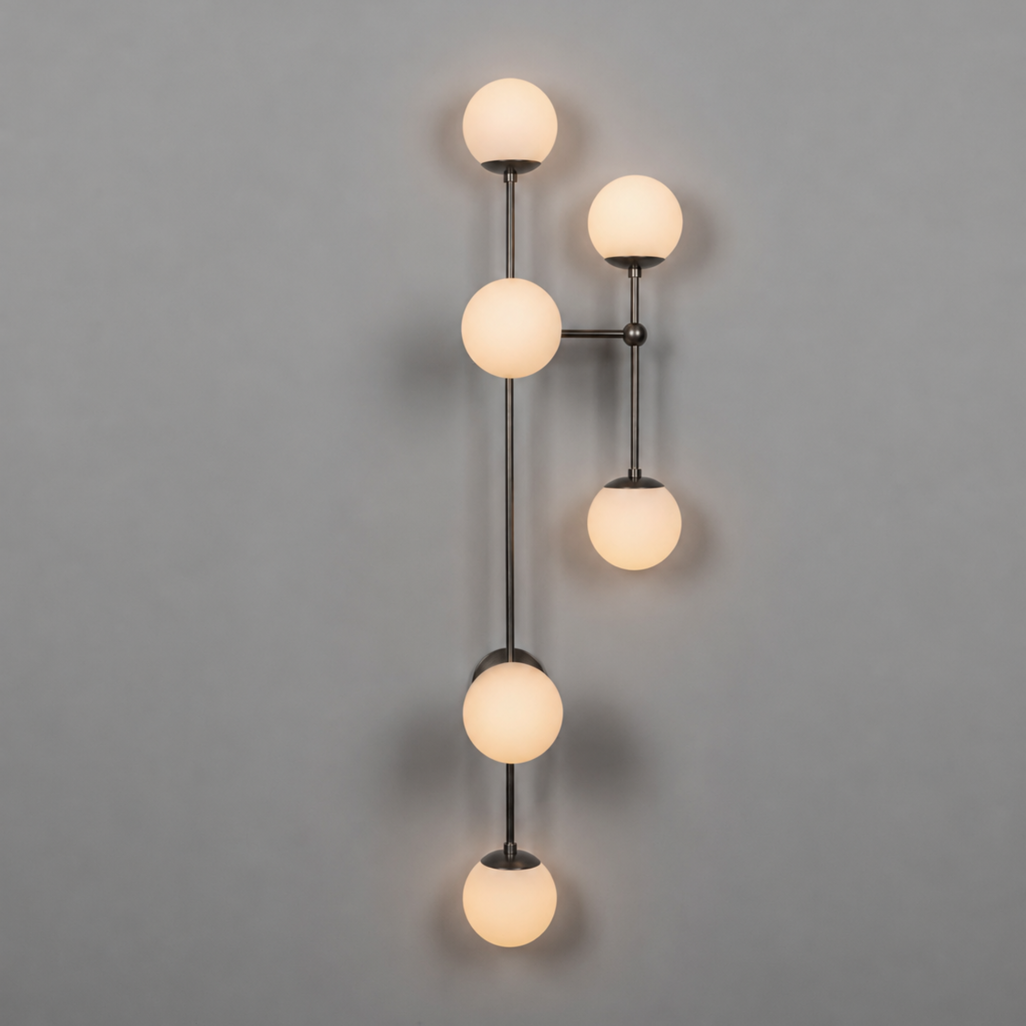Schwung Armstrong 6 R 6 Light Flush/Wall Sconce Light - Opal Mat Glass