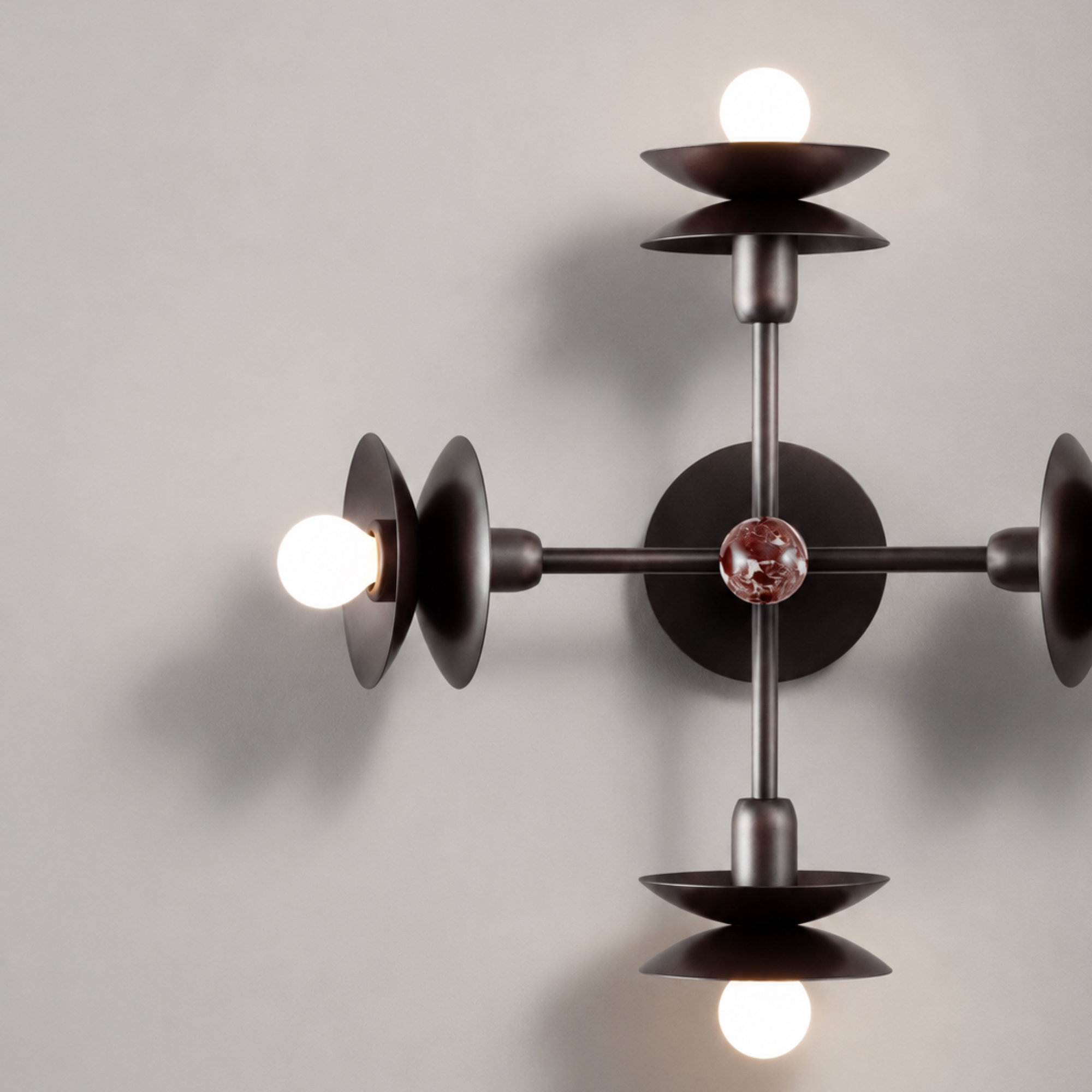 Schwung Babylon 4 Light Flush/Wall Sconce Light
