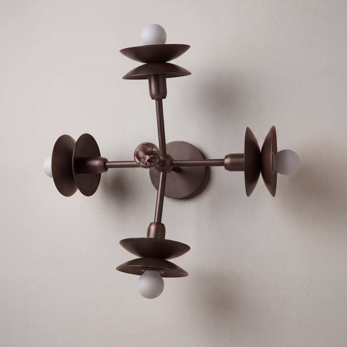 Schwung Babylon 4 Light Flush/Wall Sconce Light