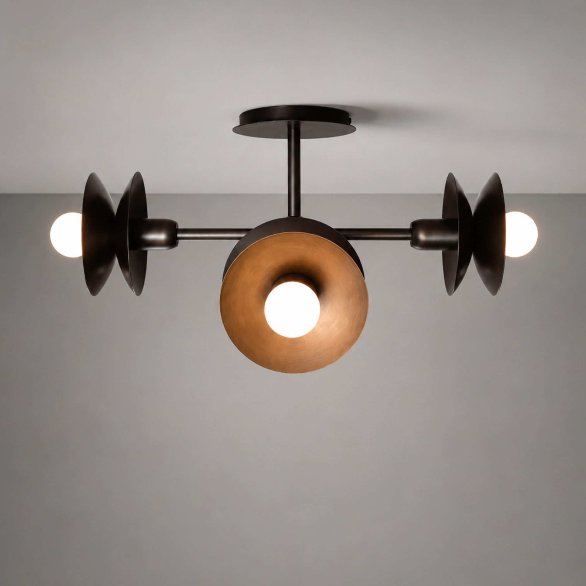Schwung Babylon 4 Light Flush/Wall Sconce Light