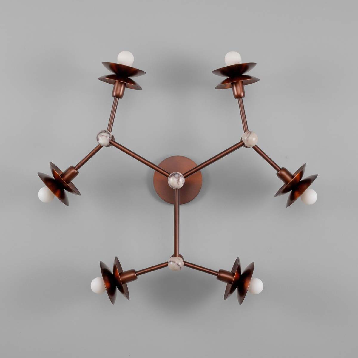 Schwung Babylon 6 Light Flush/Wall Sconce Light